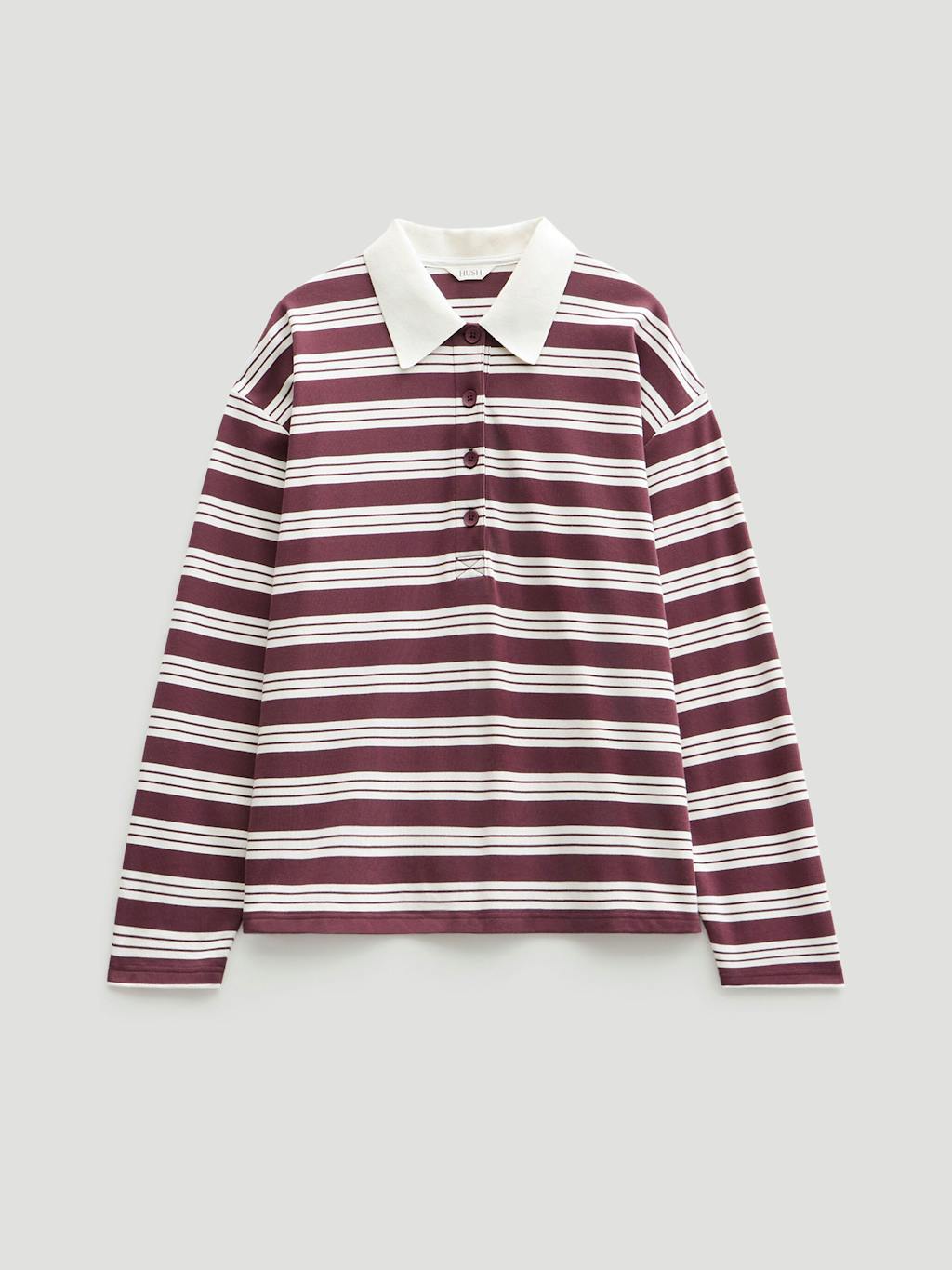 013317-4808-07 Cotton Striped Polo Top