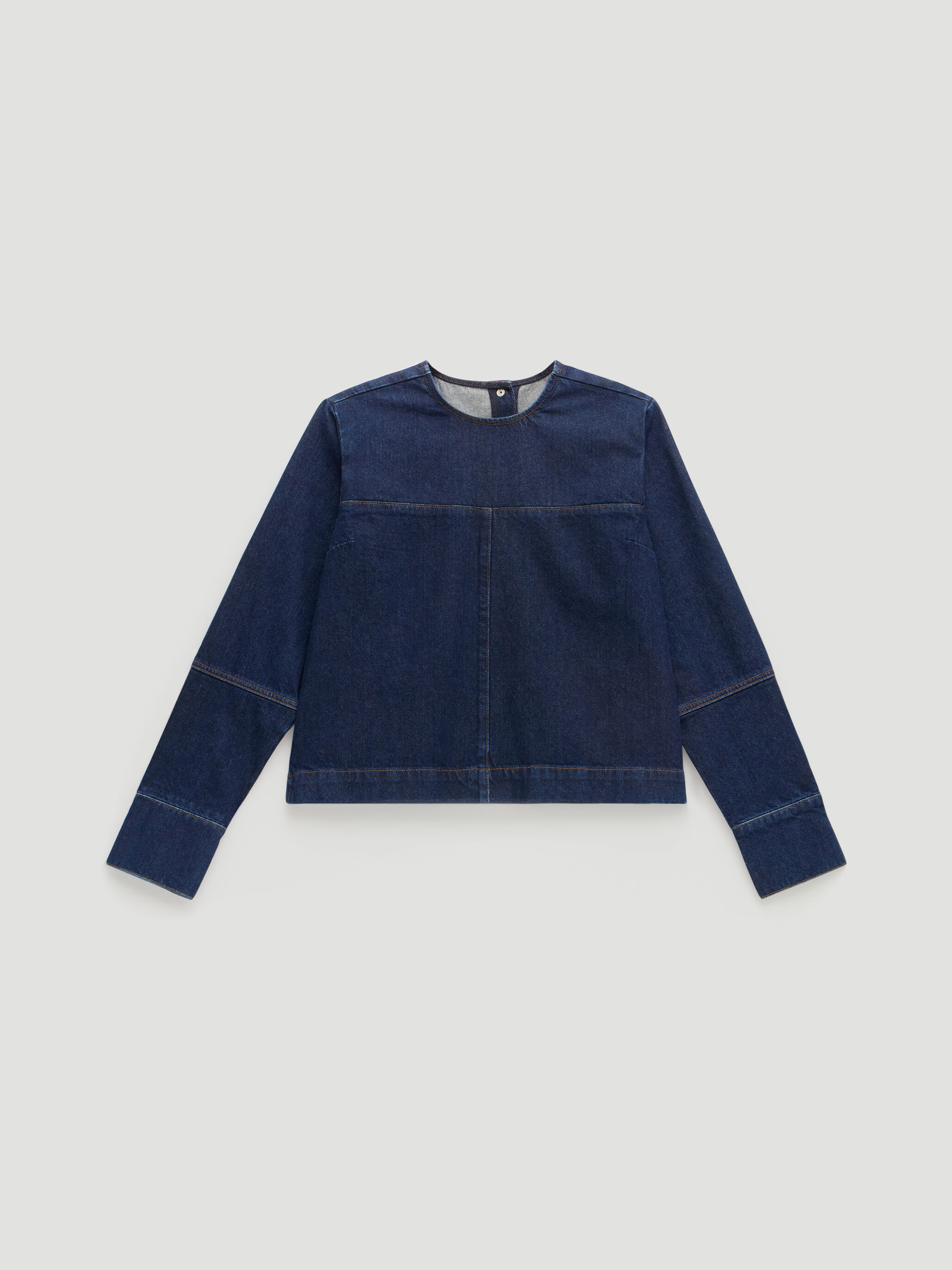 Long Sleeve Denim Top