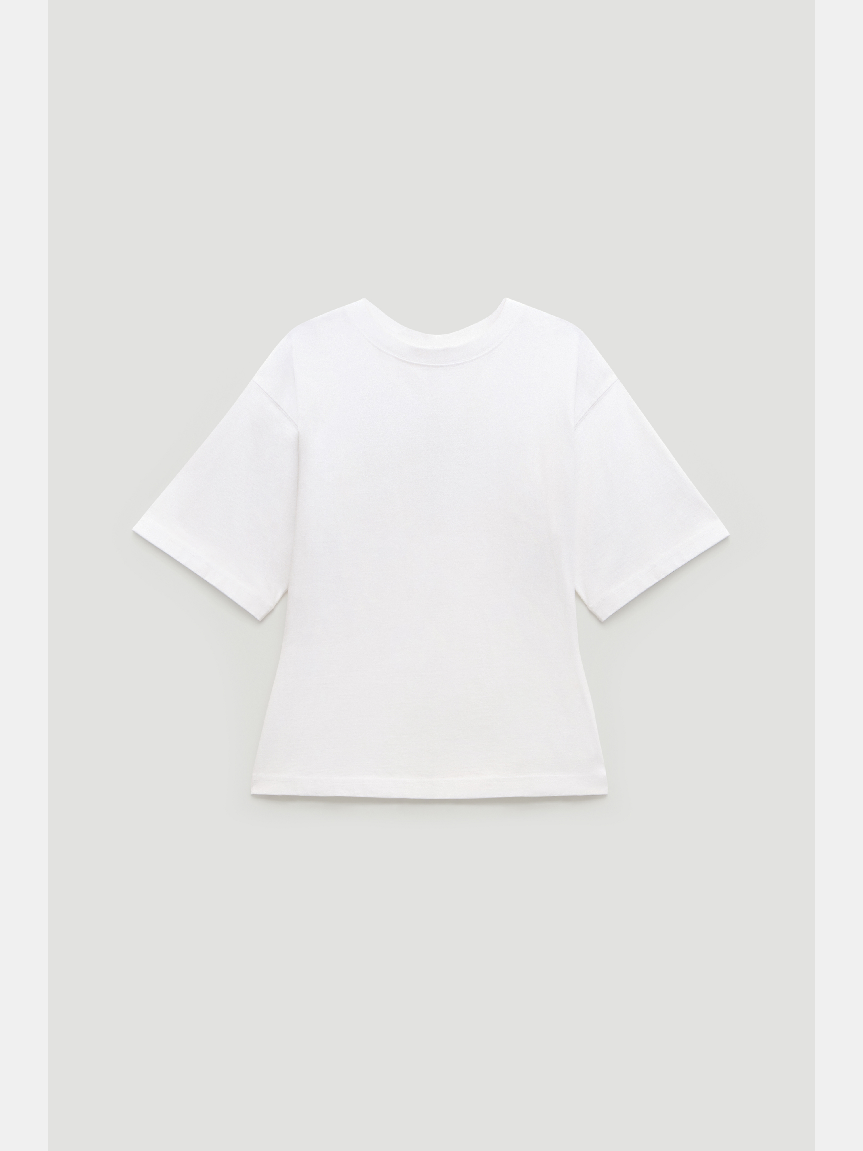 Zip Back Cotton T-Shirt