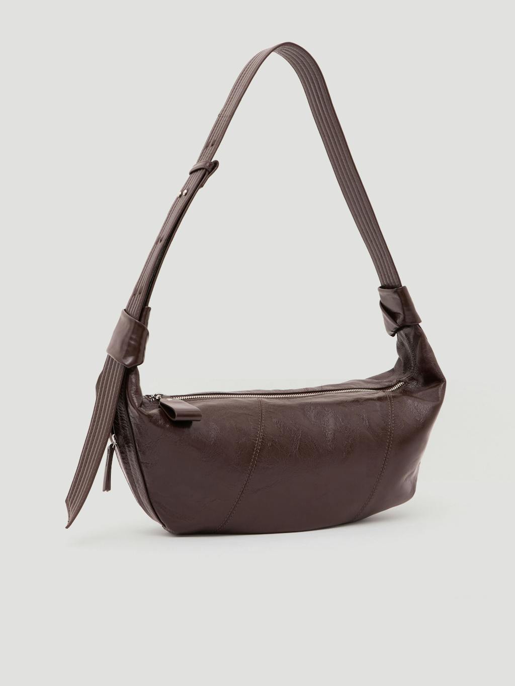 014114-0067-03 Oversized Leather Crescent Bag