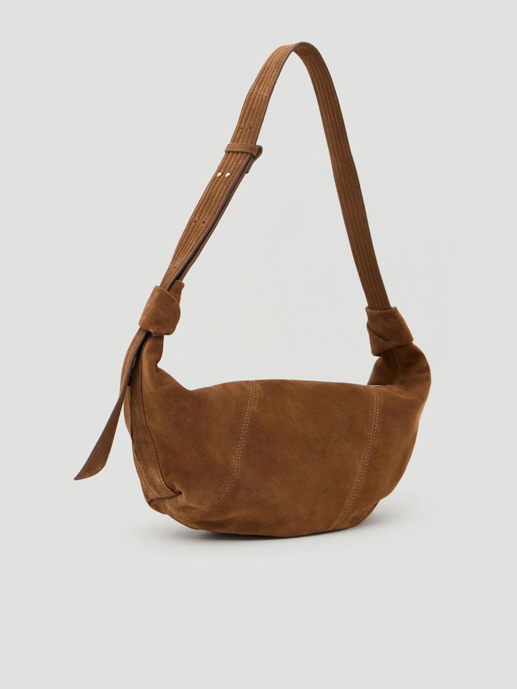 014115-0475-03 Oversized Suede Crescent Bag