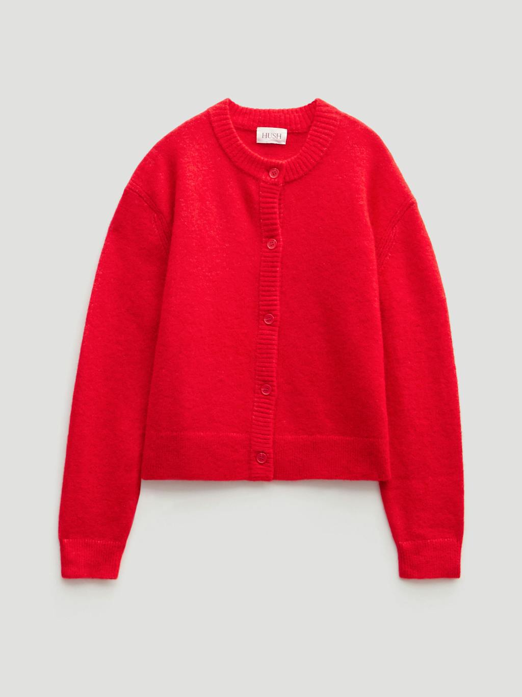 013752-1064-07 Juni Crew Neck Wool Blend Cardigan