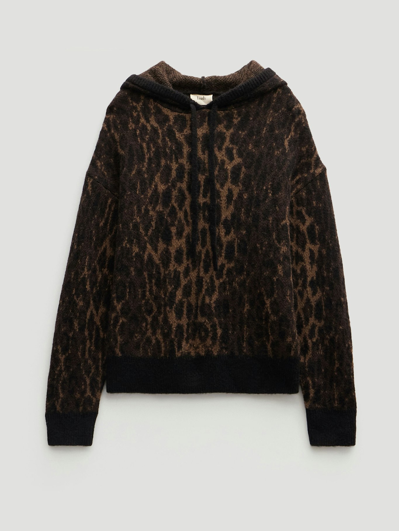 013674-0456-07 Animal Jacquard Hoodie with Mohair