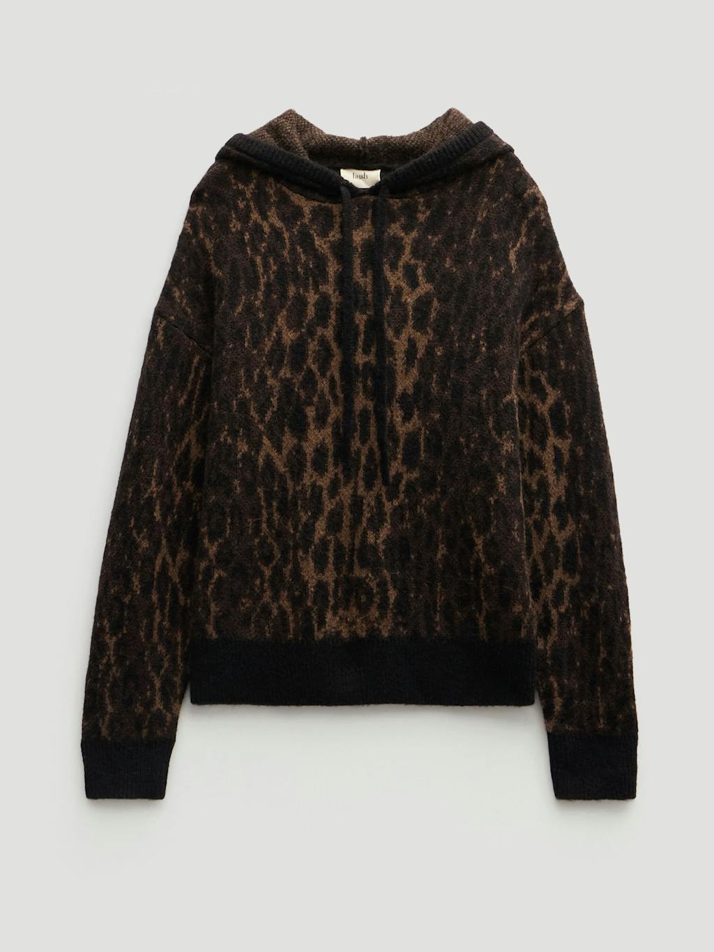 013674-0456-07 Animal Jacquard Hoodie with Mohair