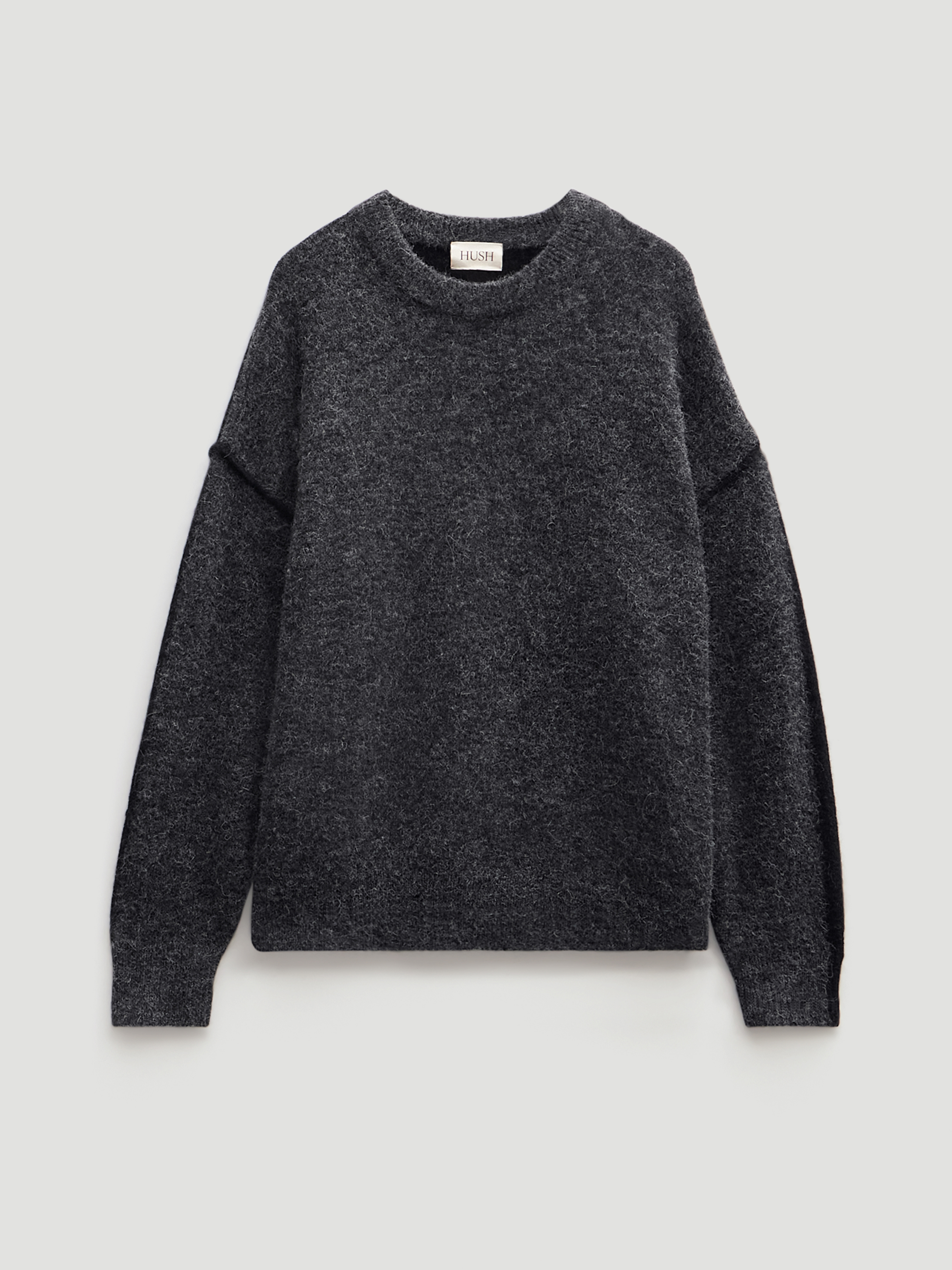 Colour Block Wool Blend Crew Jumper