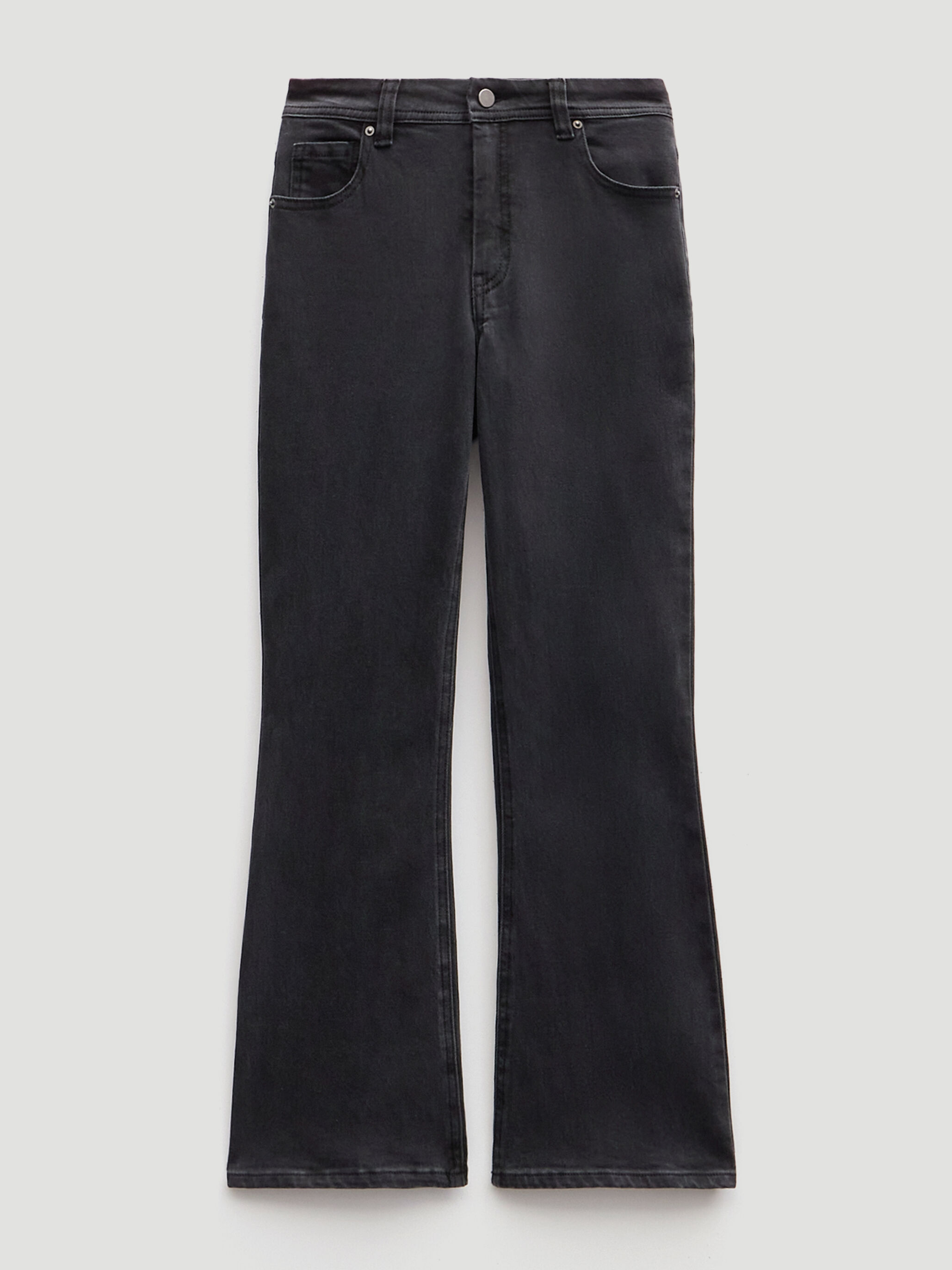Eliana Cropped Mid Rise Bootcut Jeans