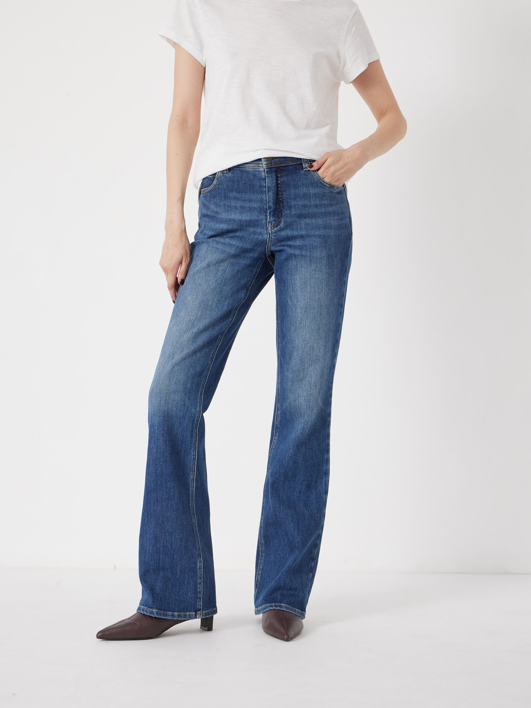 Eliana Mid Rise Bootcut Jeans