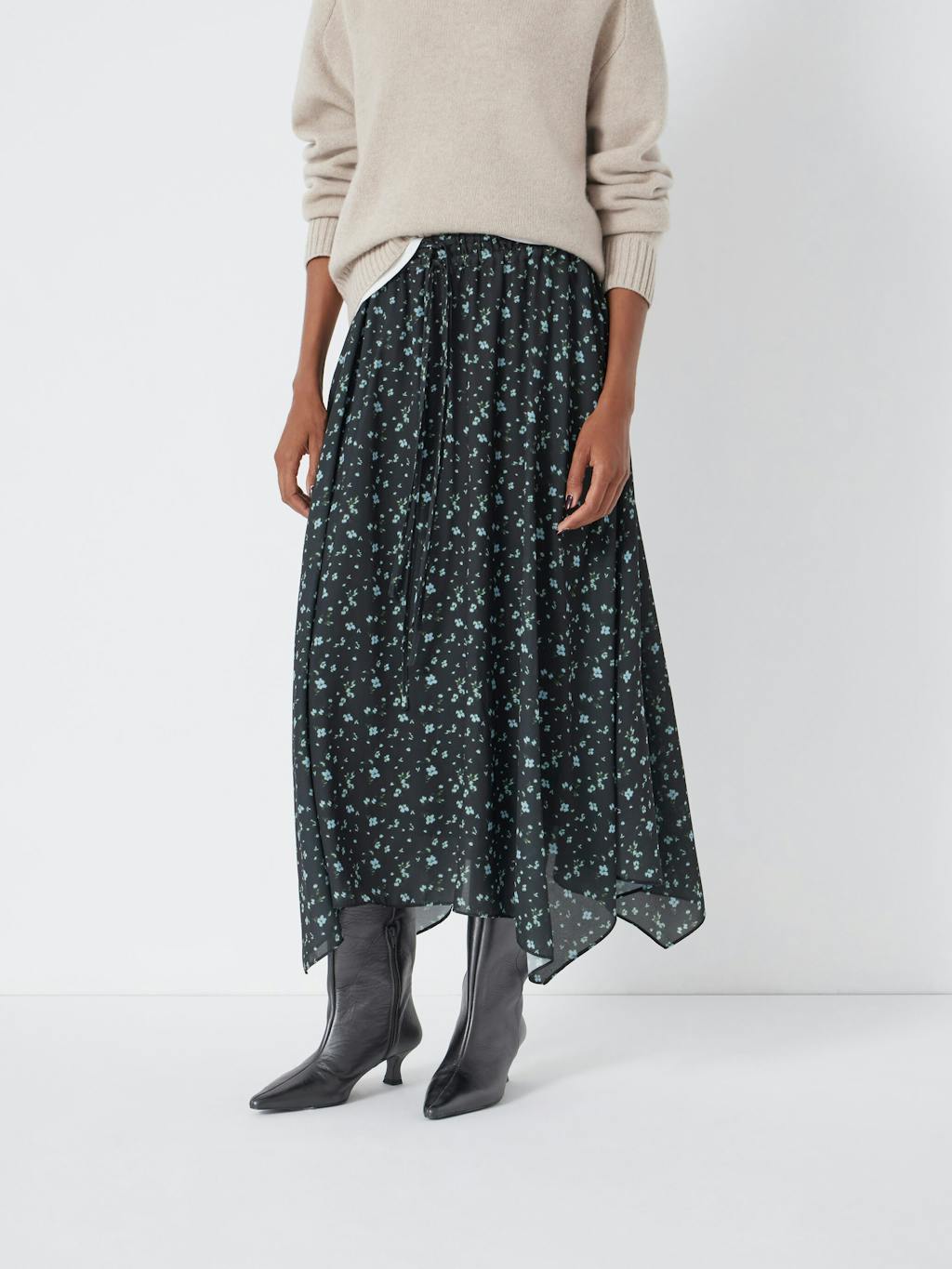 014297-4872-02 Kaia Chiffon Hanky Hem Skirt