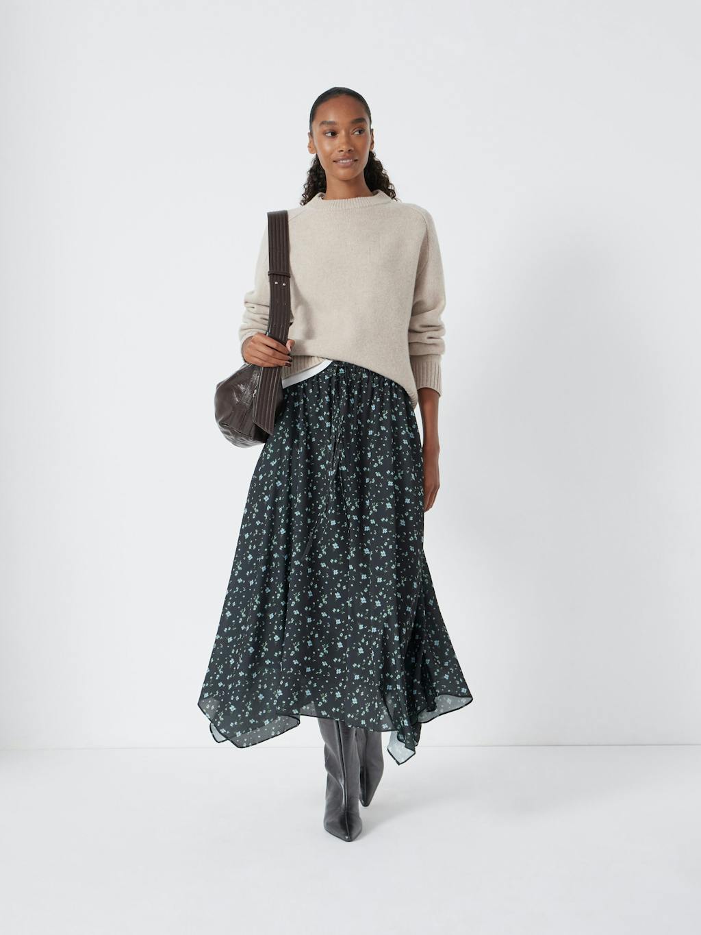 014297-4872-01 Kaia Chiffon Hanky Hem Skirt