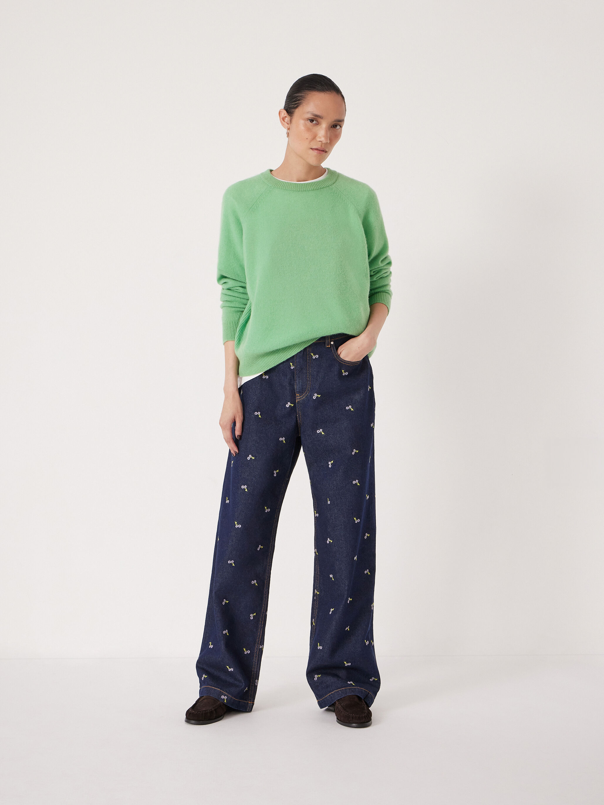 Romy Embroidered Floral Jeans