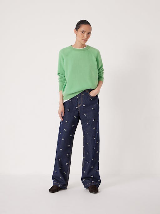 Romy Embroidered Floral Jeans