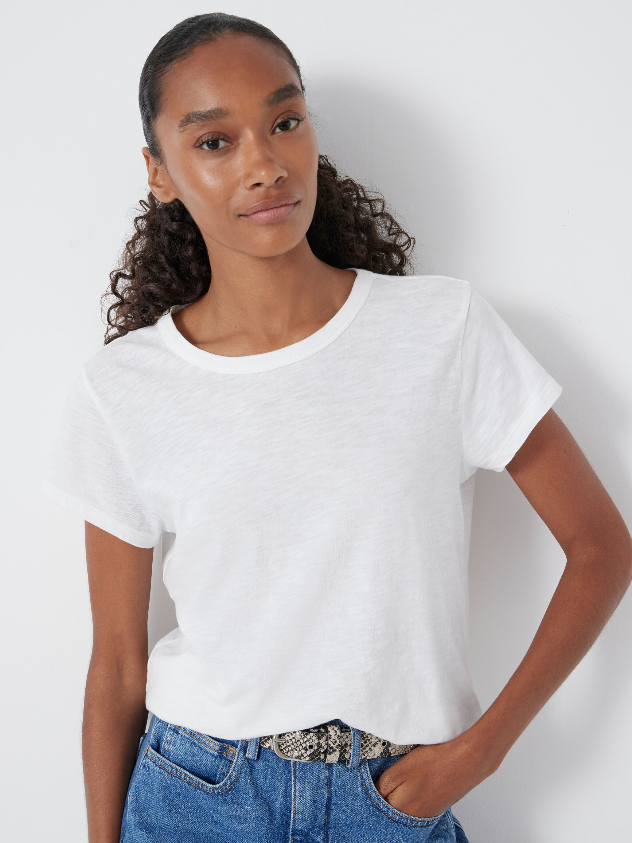 Slim Fit Slub Crew T-Shirt