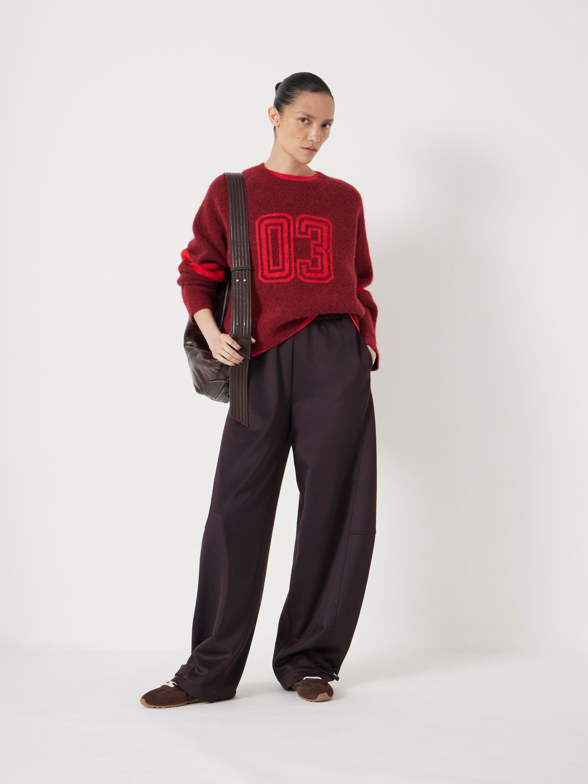 Varsity Jacquard Knitted Jumper