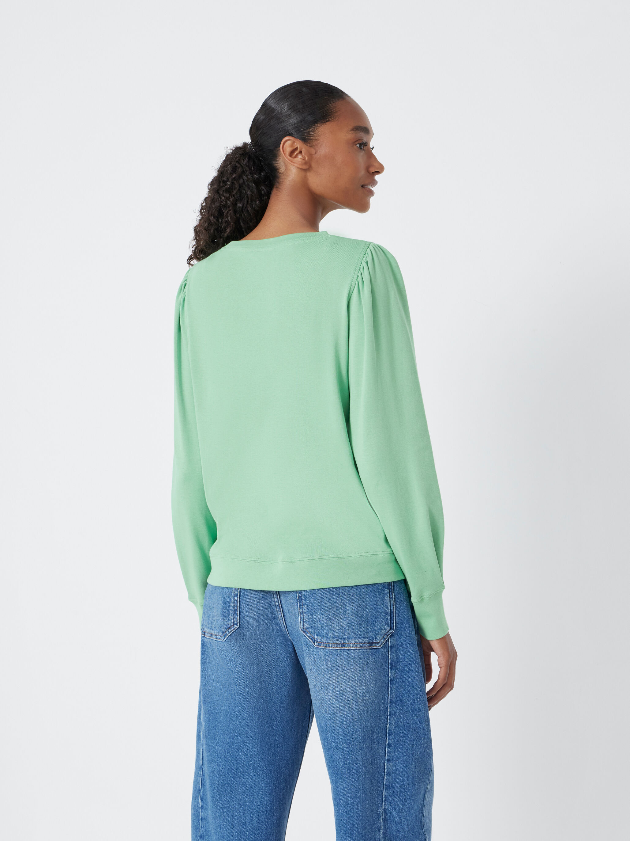 Emily Puff Sleeve Cotton Jersey Top