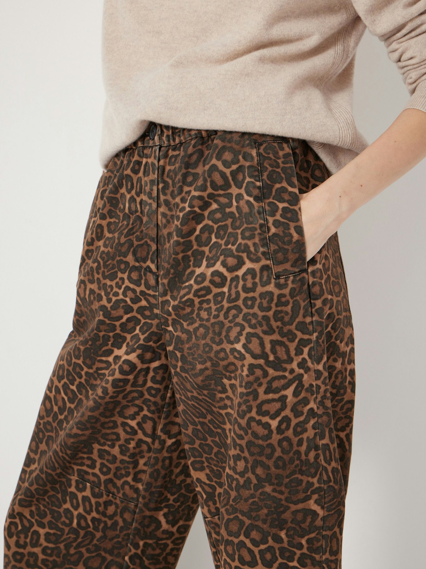 012702-4728-03 Jack Barrel Leg Pull On Cotton Trousers