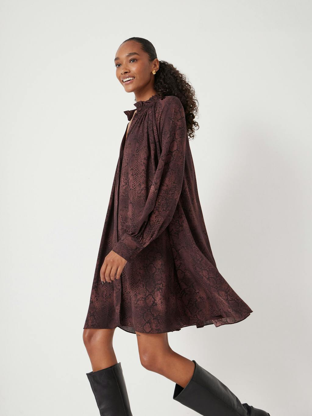 014262-4828-02 Printed Chiffon Mini Dress