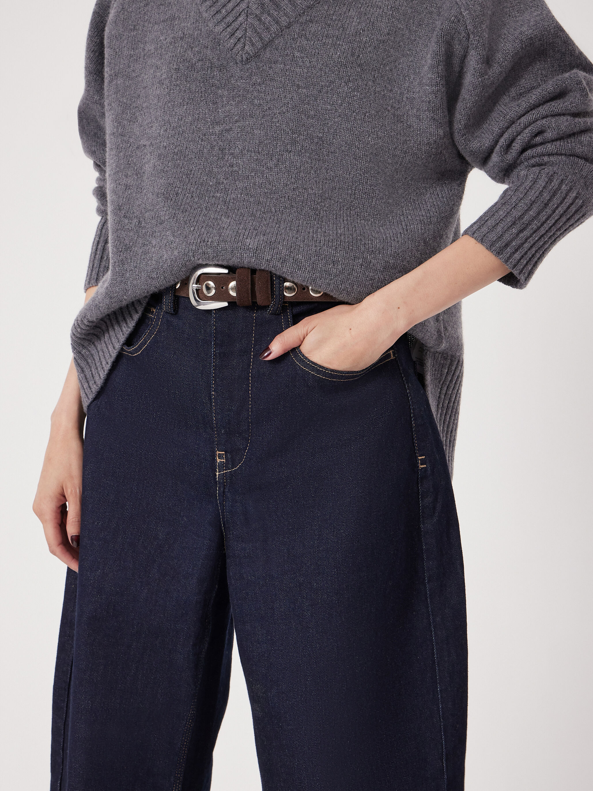 Seren Suede Studded Belt