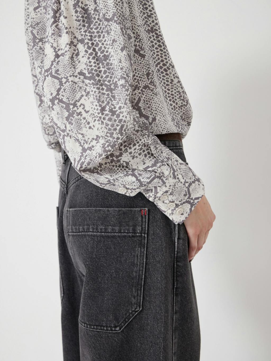 013765-4846-04 Fernanda Snake Printed Blouse