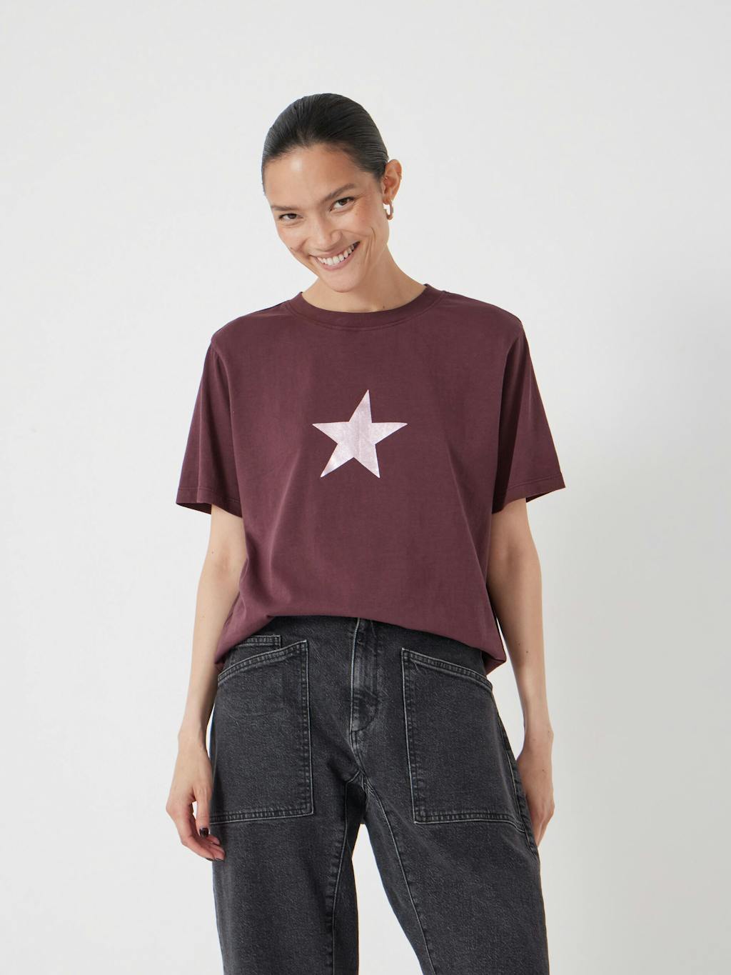014188-1410-02 Metallic Star Graphic T-Shirt