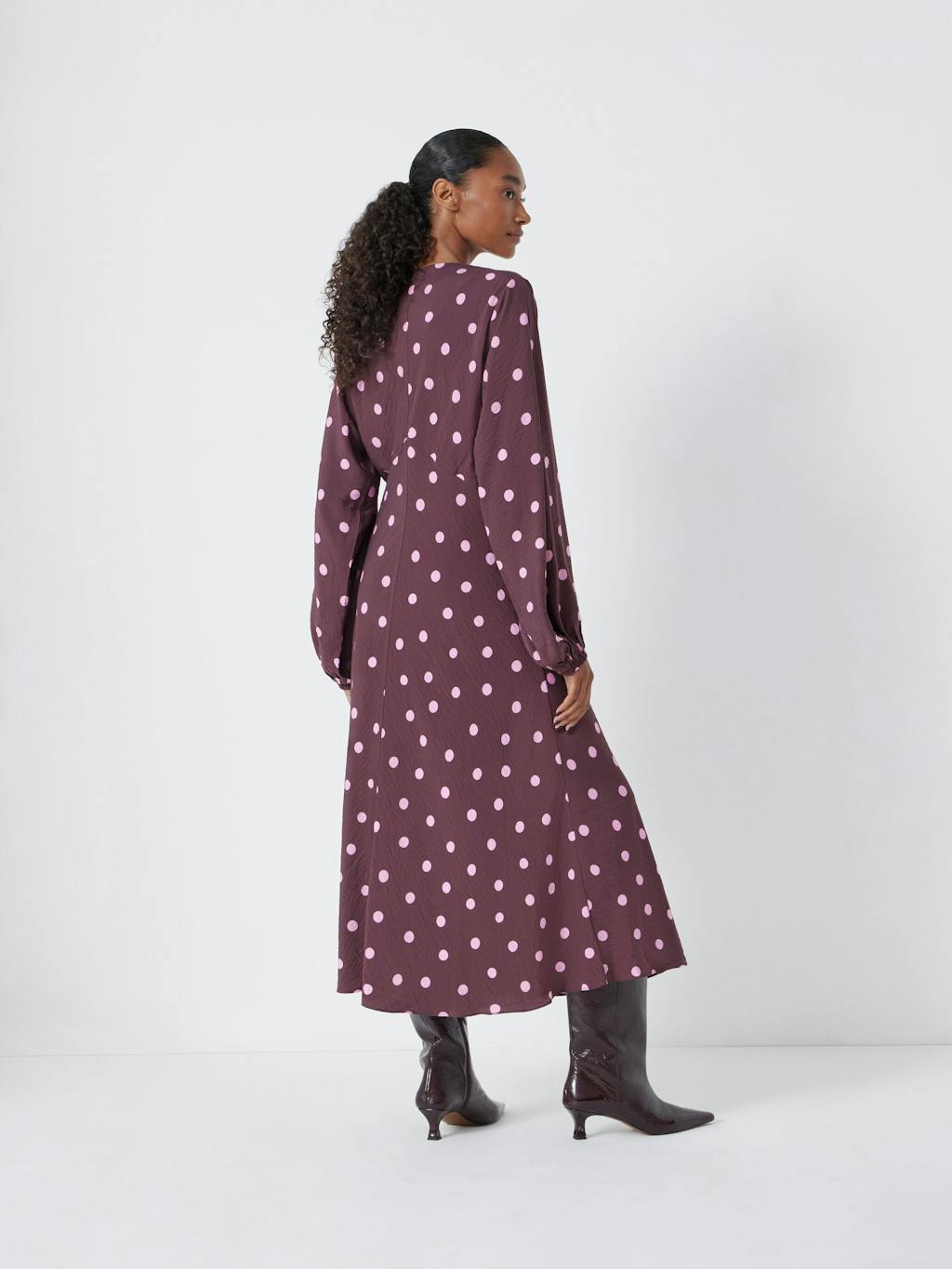 014470-4882-03 Grace V-Neck Long Sleeve Dress