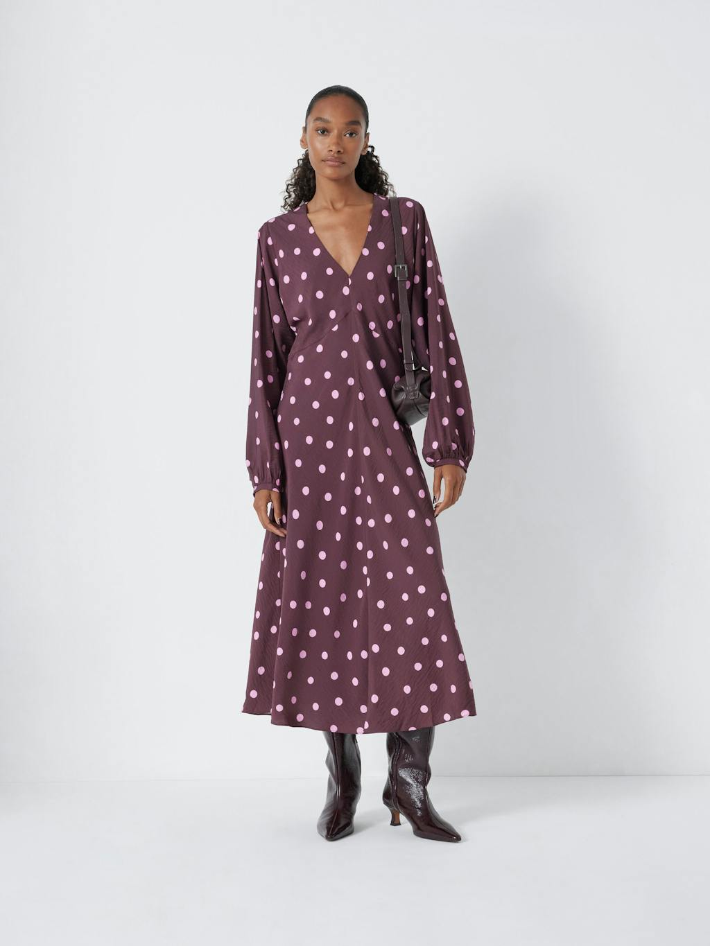 014470-4882-01 Grace V-Neck Long Sleeve Dress