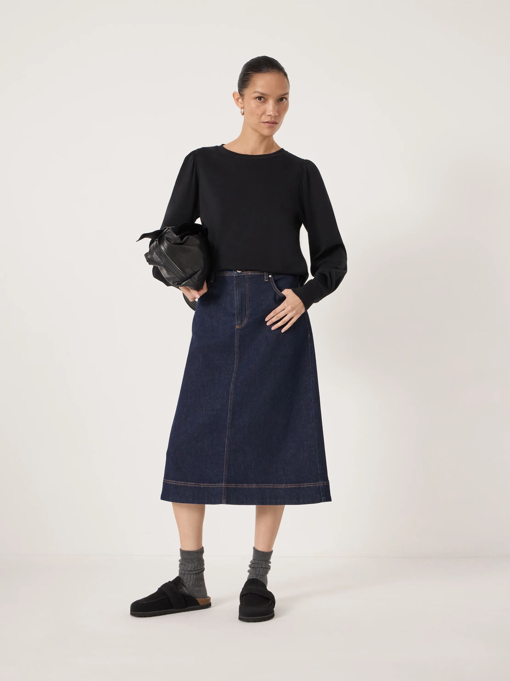 Emily Puff Sleeve Cotton Jersey Top