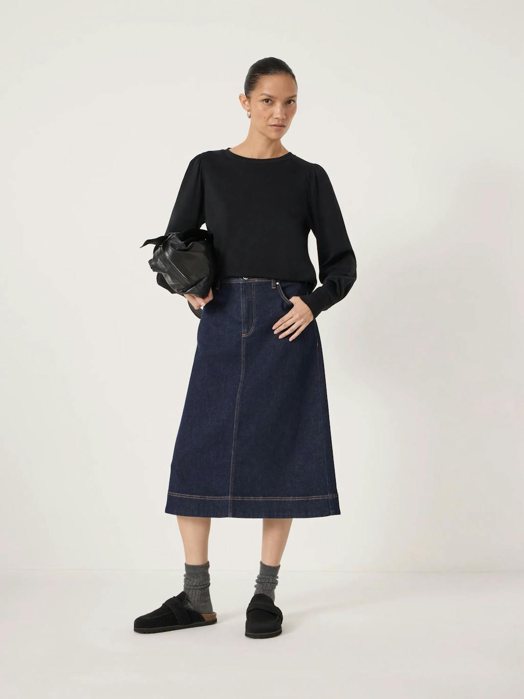 007404-2809-02 Emily Puff Sleeve Cotton Jersey Top