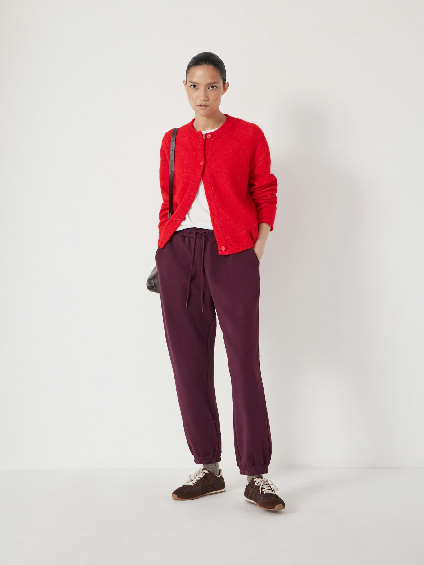 013752-1064-02 Juni Crew Neck Wool Blend Cardigan