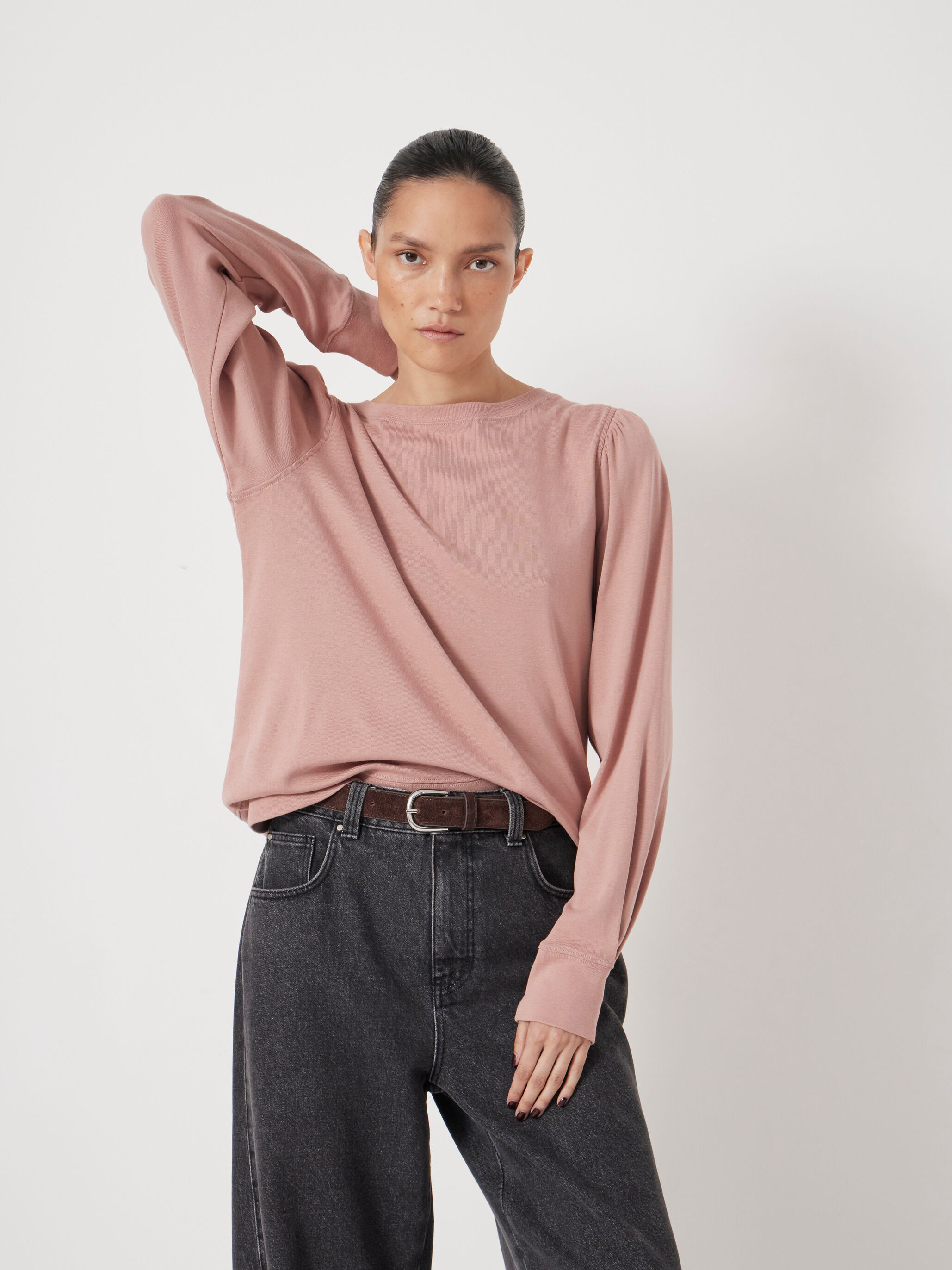 Emily Puff Sleeve Cotton Jersey Top