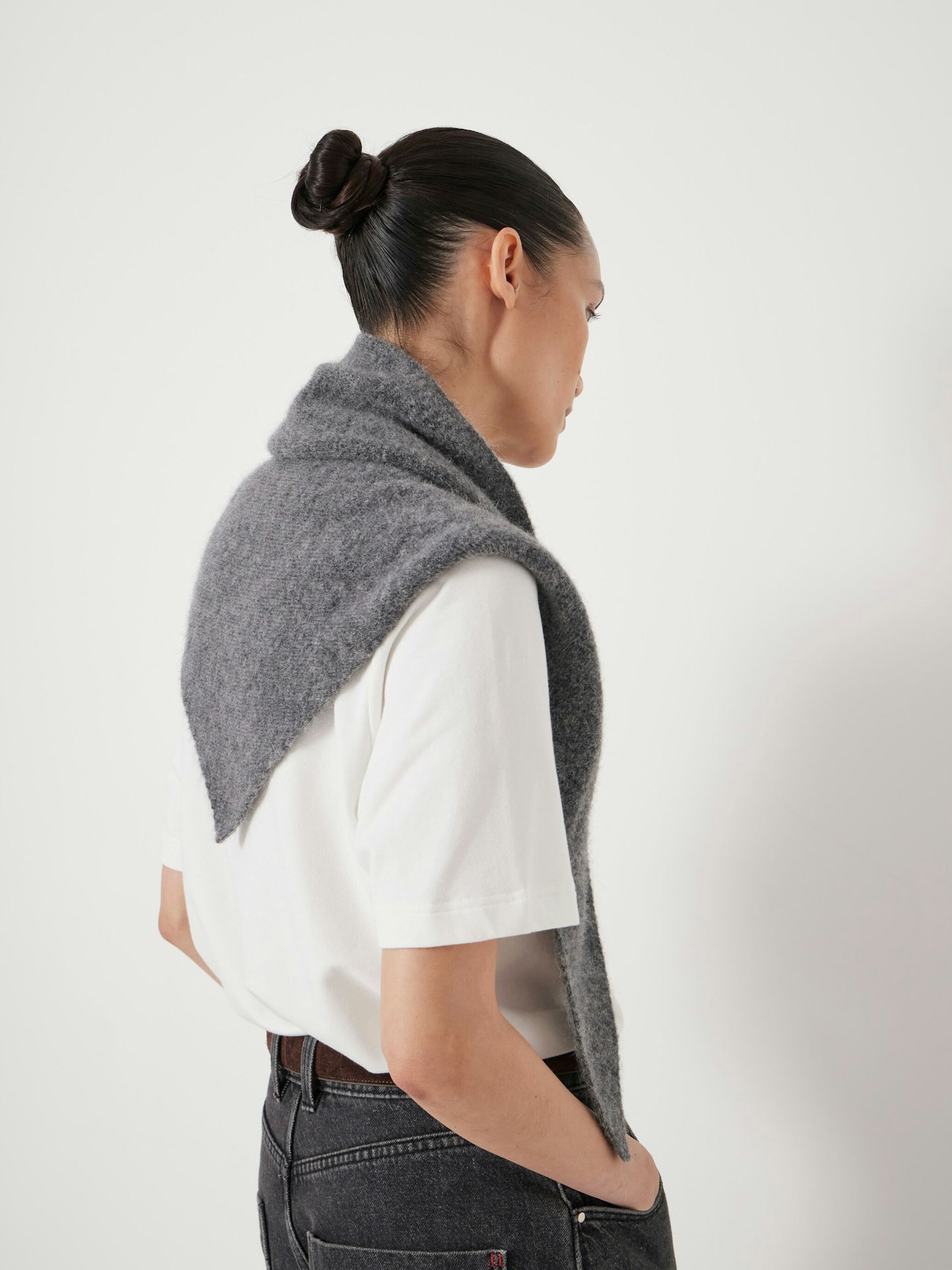 014309-2805-07 Alpaca-Blend Triangle Scarf