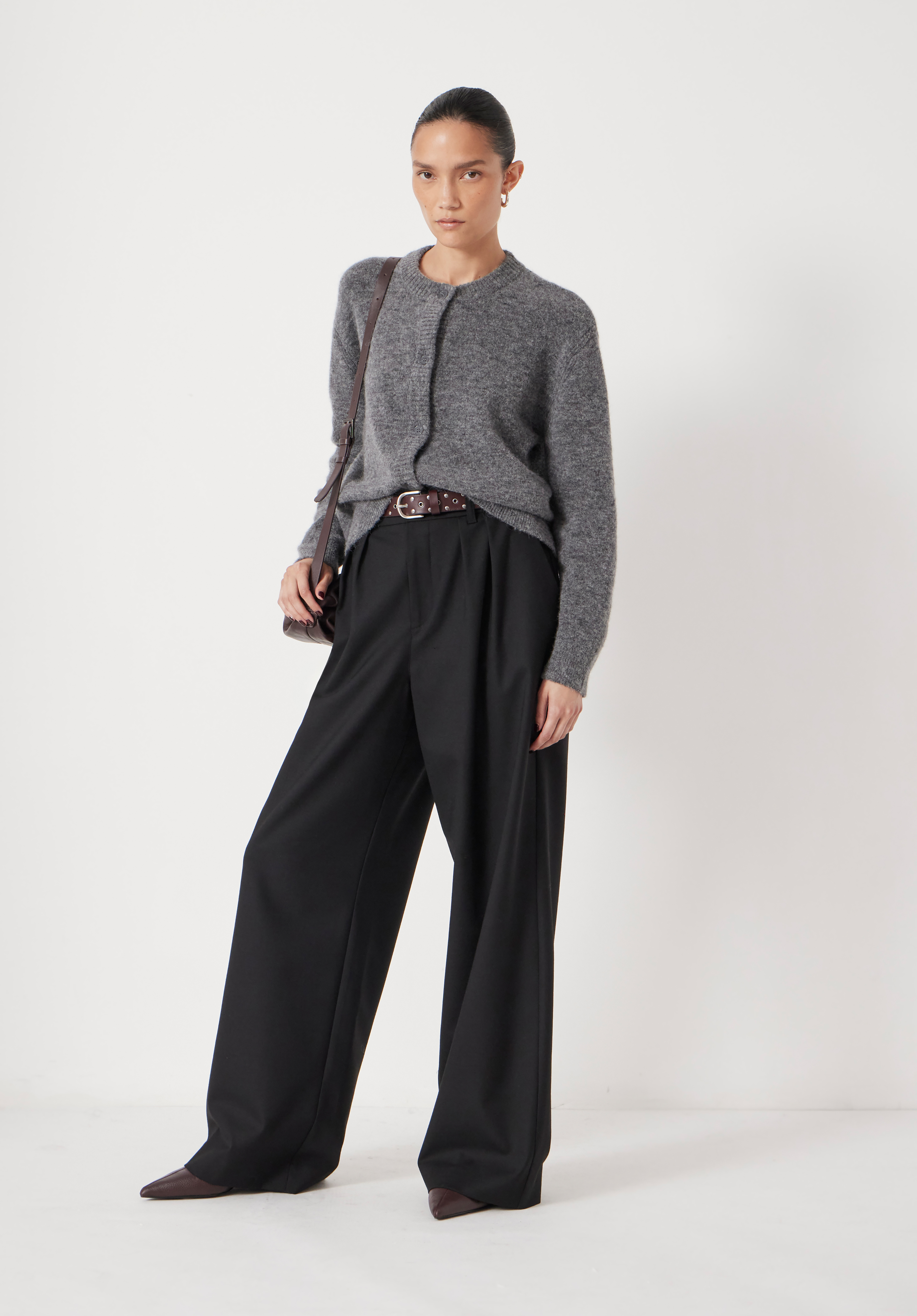 Leather Jack Barrel Trousers