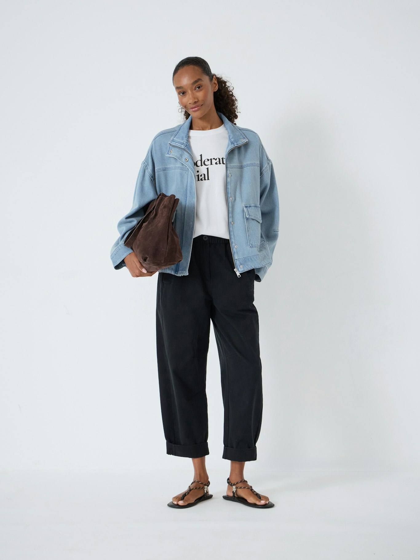 012702-0532-01 Jack Barrel Leg Pull On Cotton Trousers