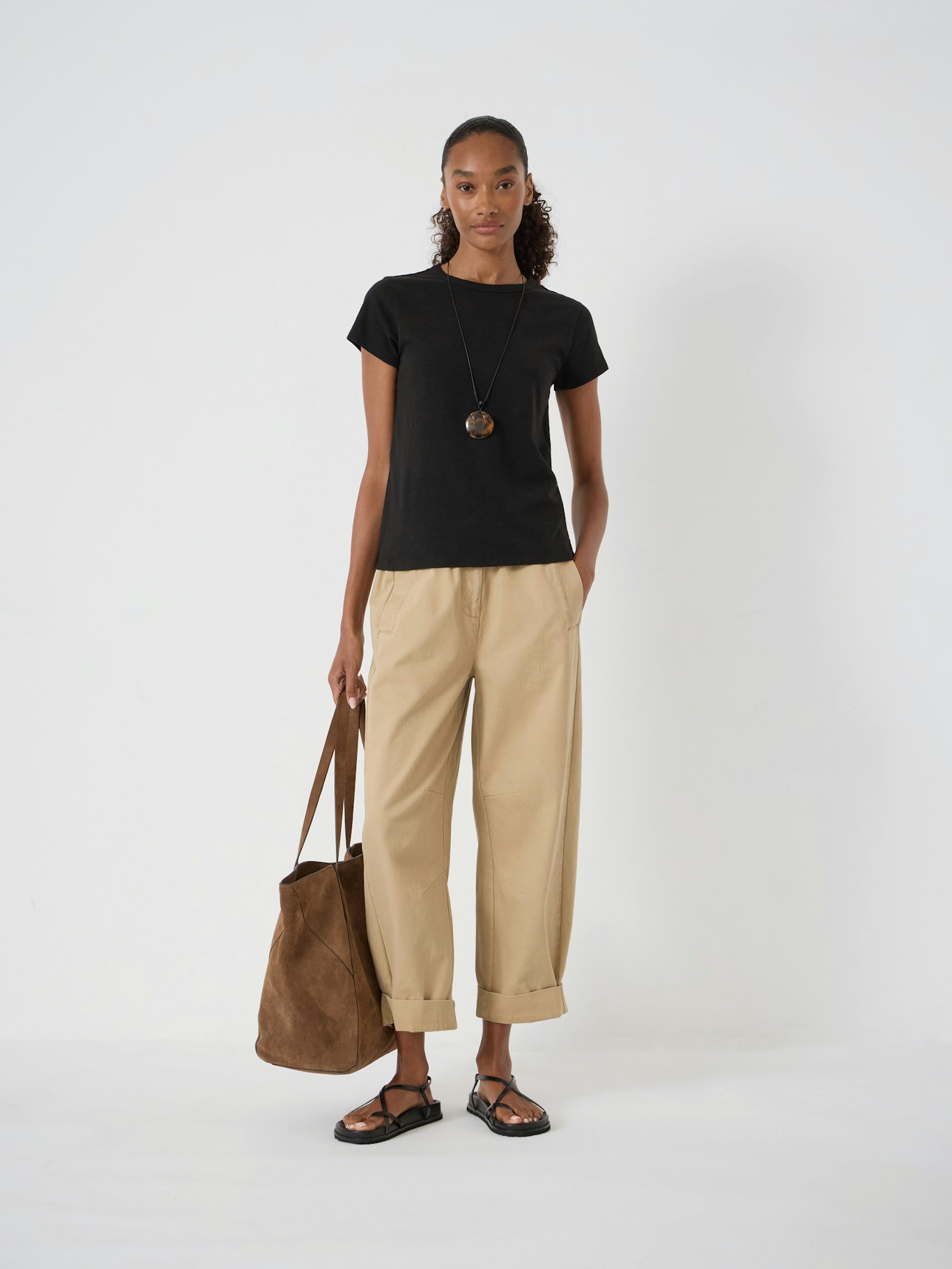 012702-2893-01 Jack Barrel Leg Pull On Cotton Trousers