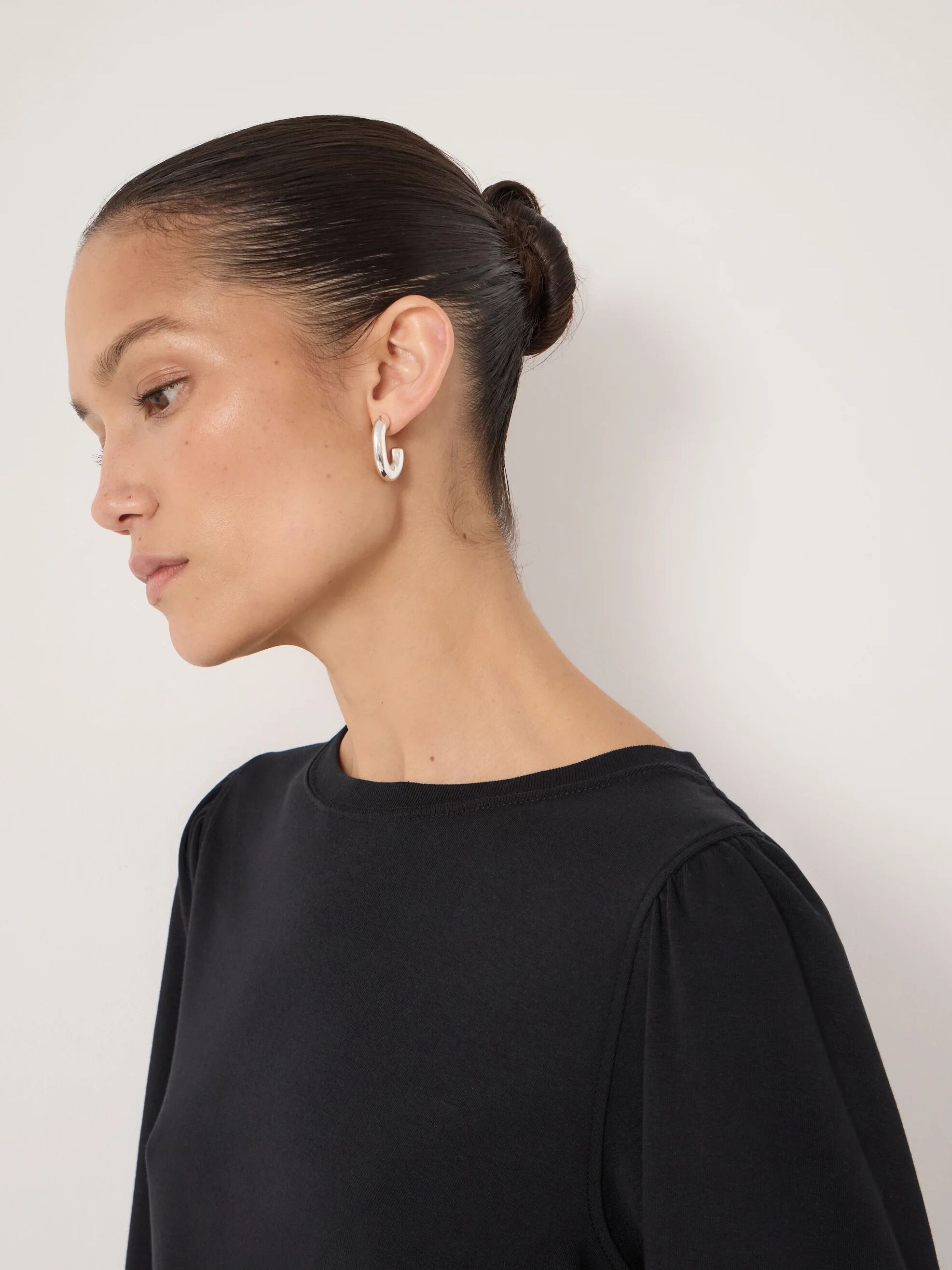 Emily Puff Sleeve Cotton Jersey Top