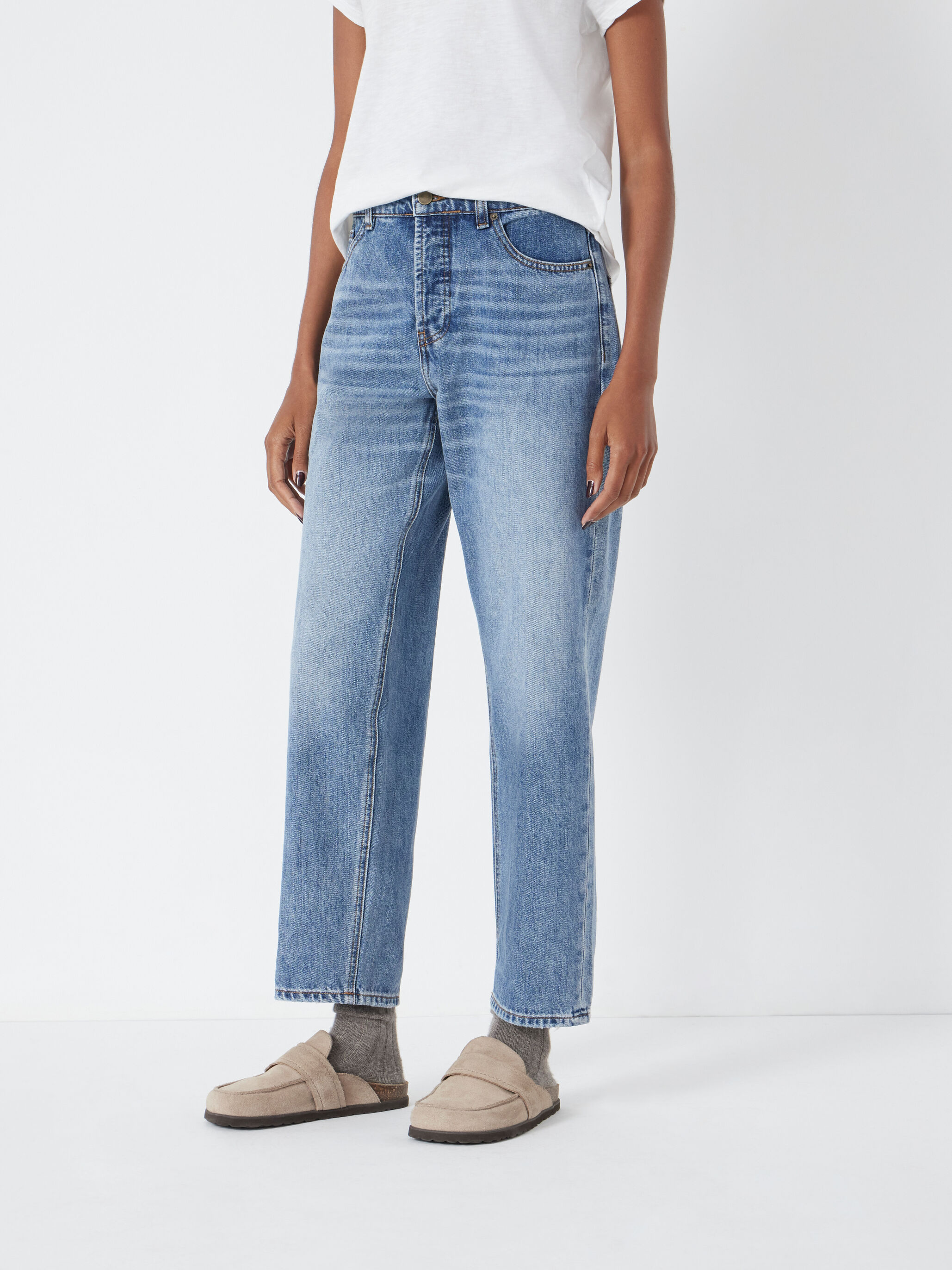 Button Fly Boyfriend Jean