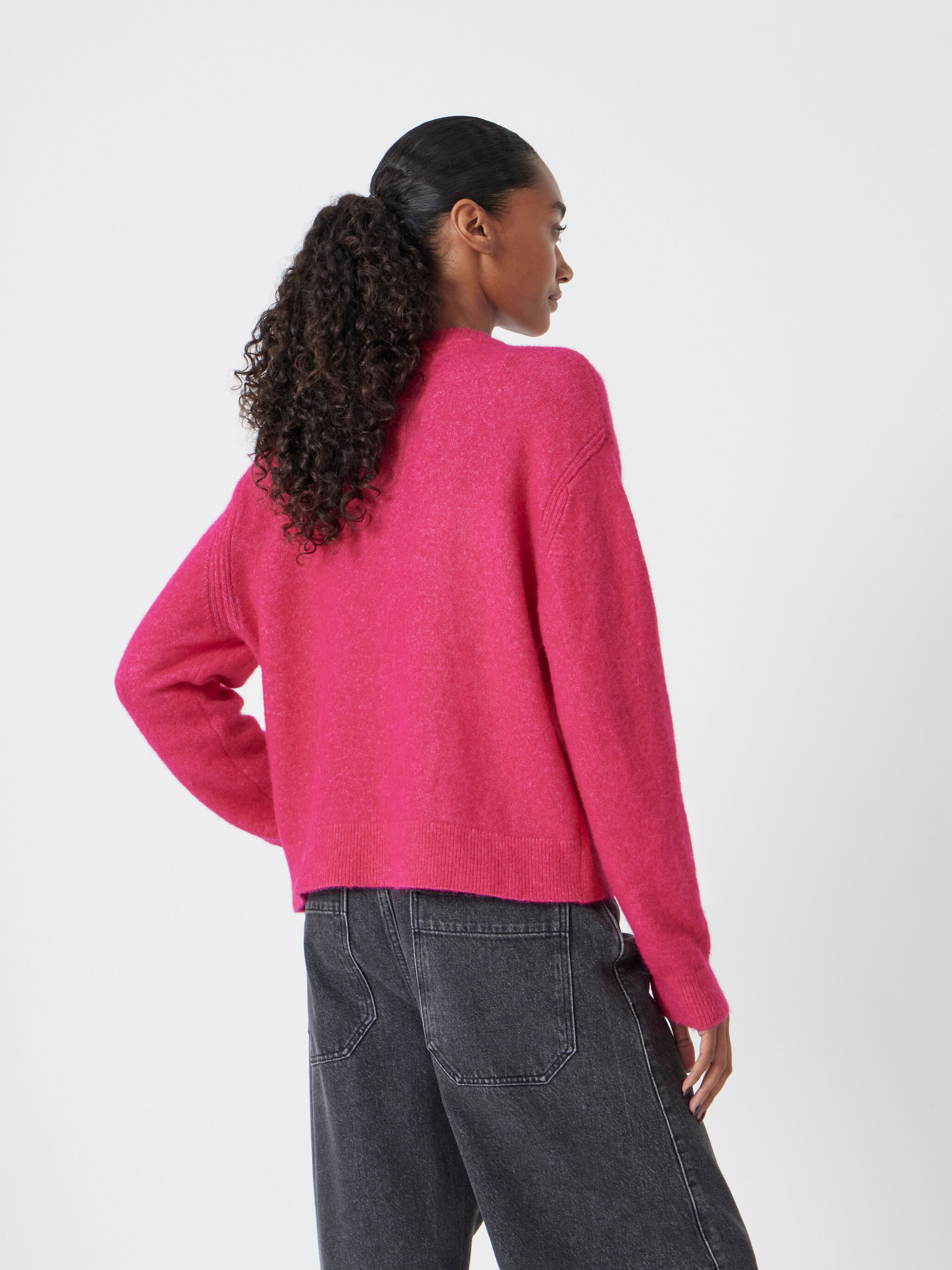 Juni Crew Neck Wool Blend Cardigan