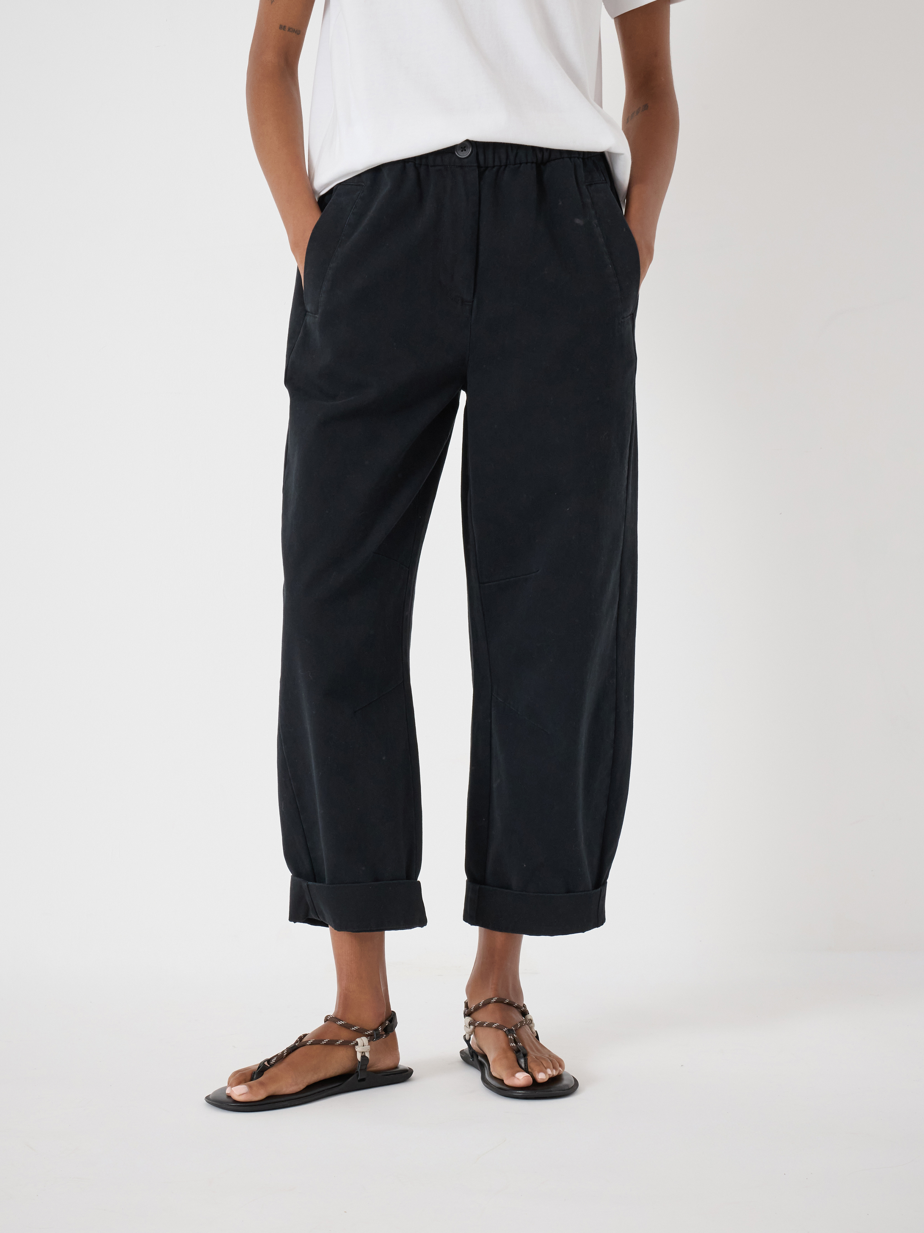 Jack Barrel Leg Pull On Trousers