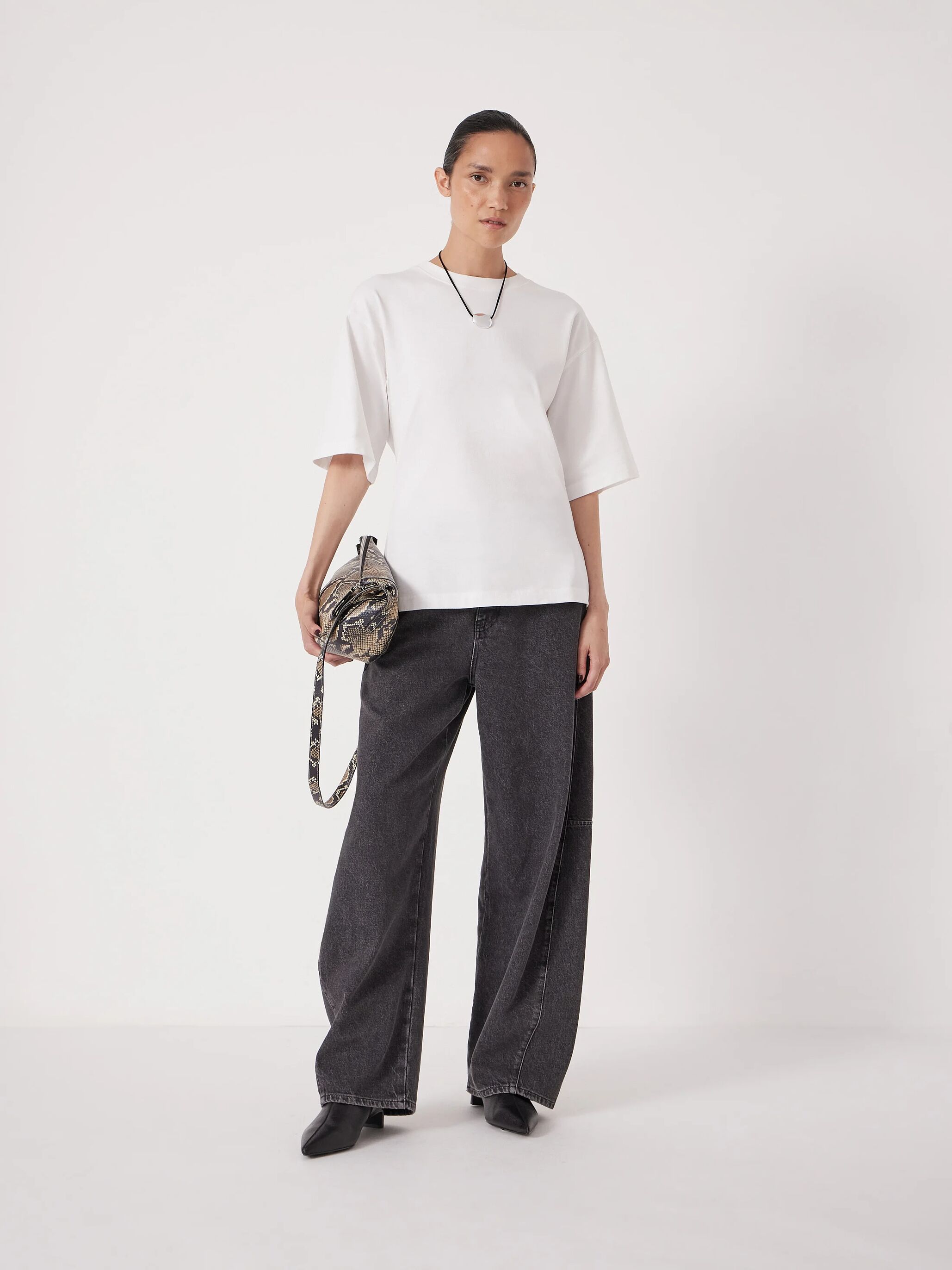 Zip Back Cotton T-Shirt