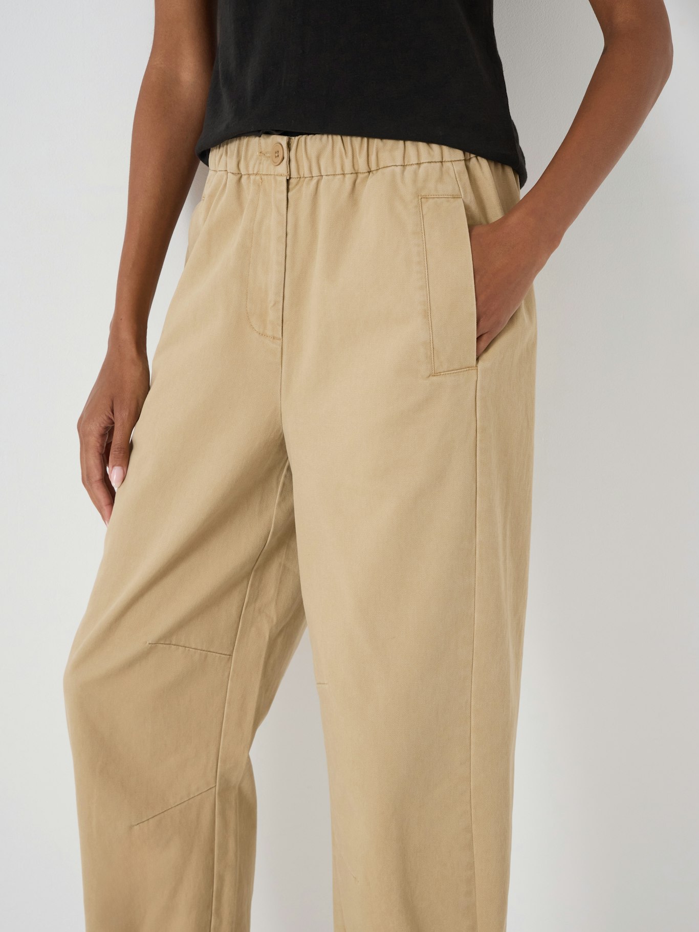 012702-2893-04 Jack Barrel Leg Pull On Cotton Trousers