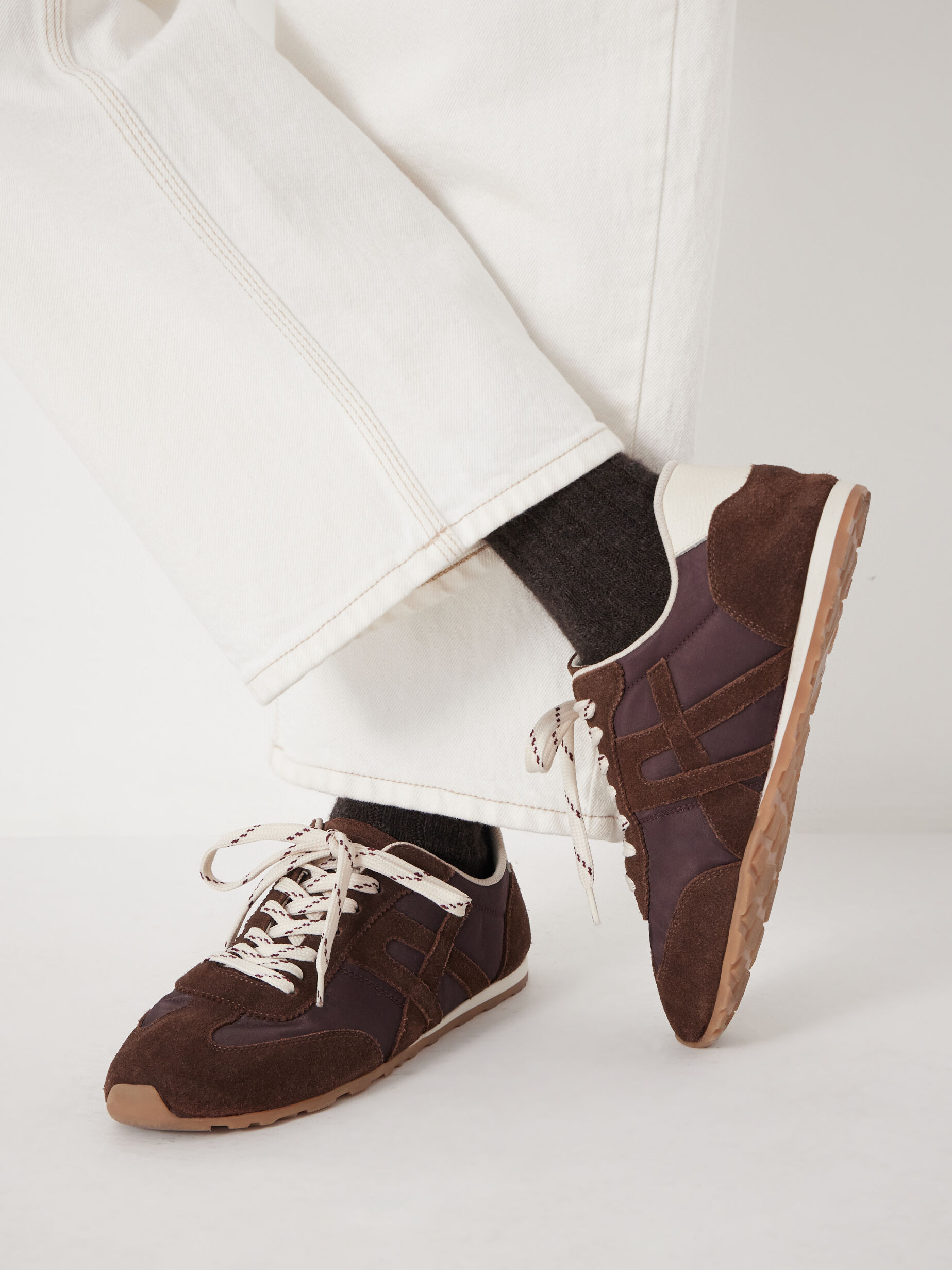 Suede Slimline Retro Trainers