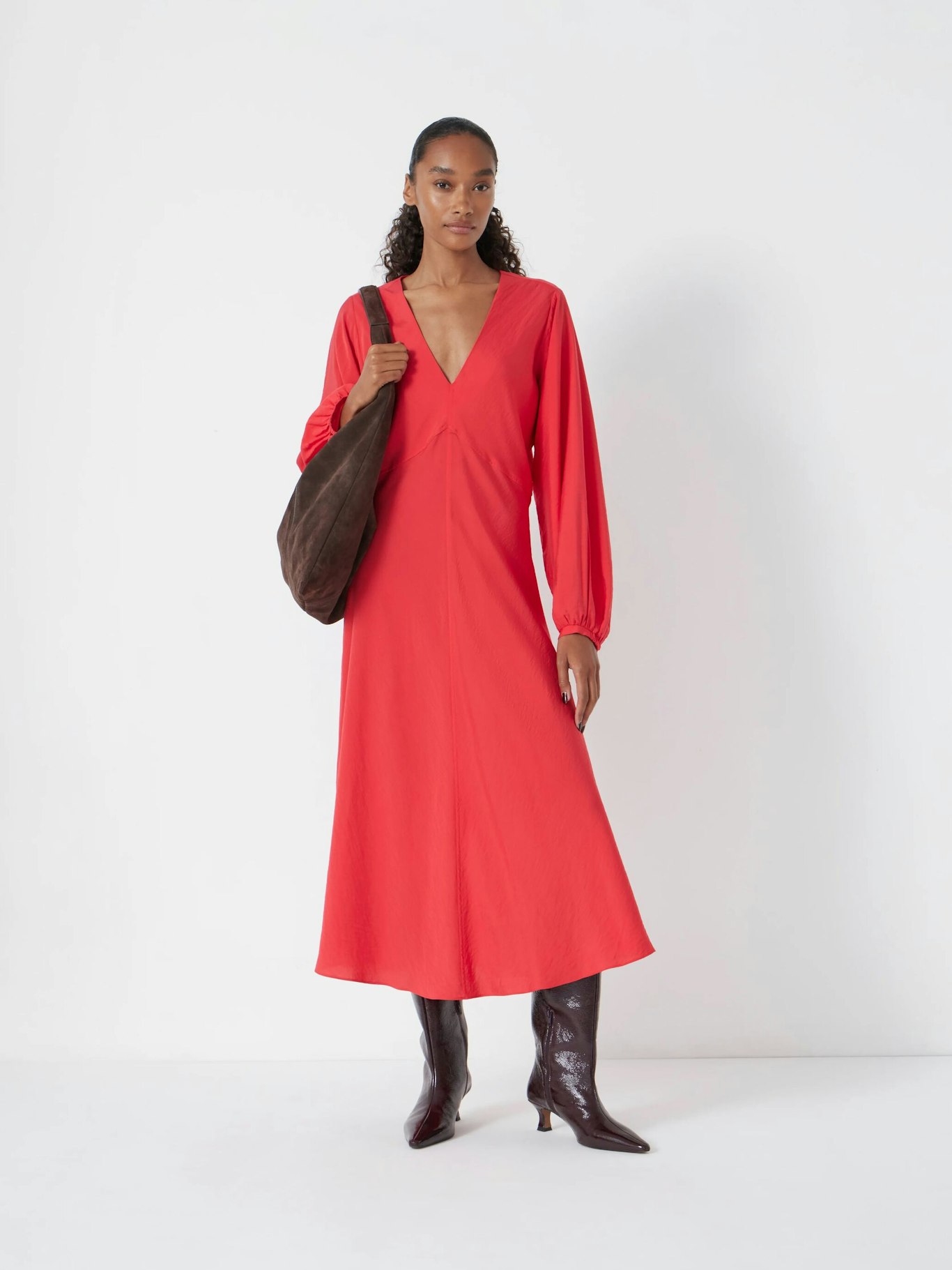 hush red dress Hush Form Midi