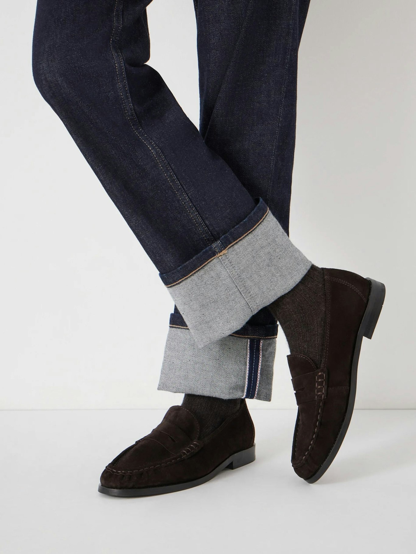014426-0450-07 Suede Almond Toe Loafers