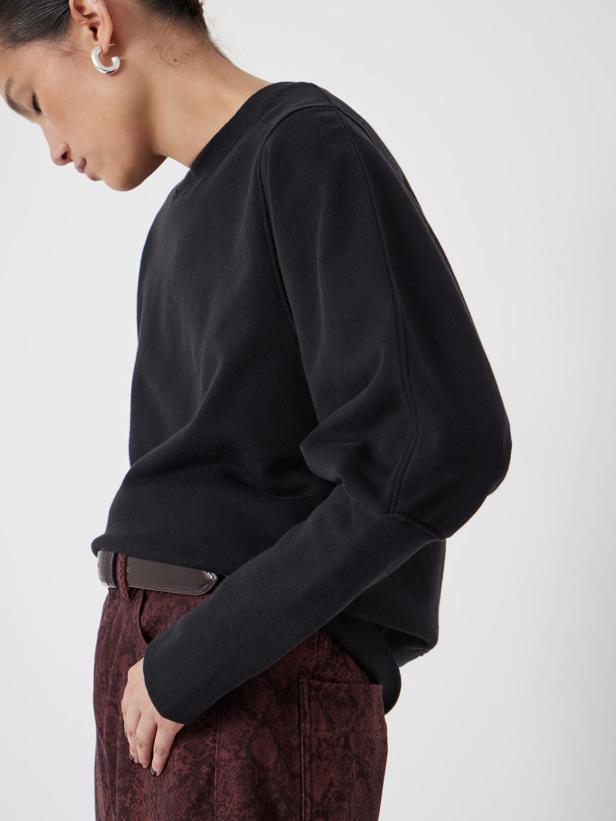 Puff Sleeve Sweatshirt