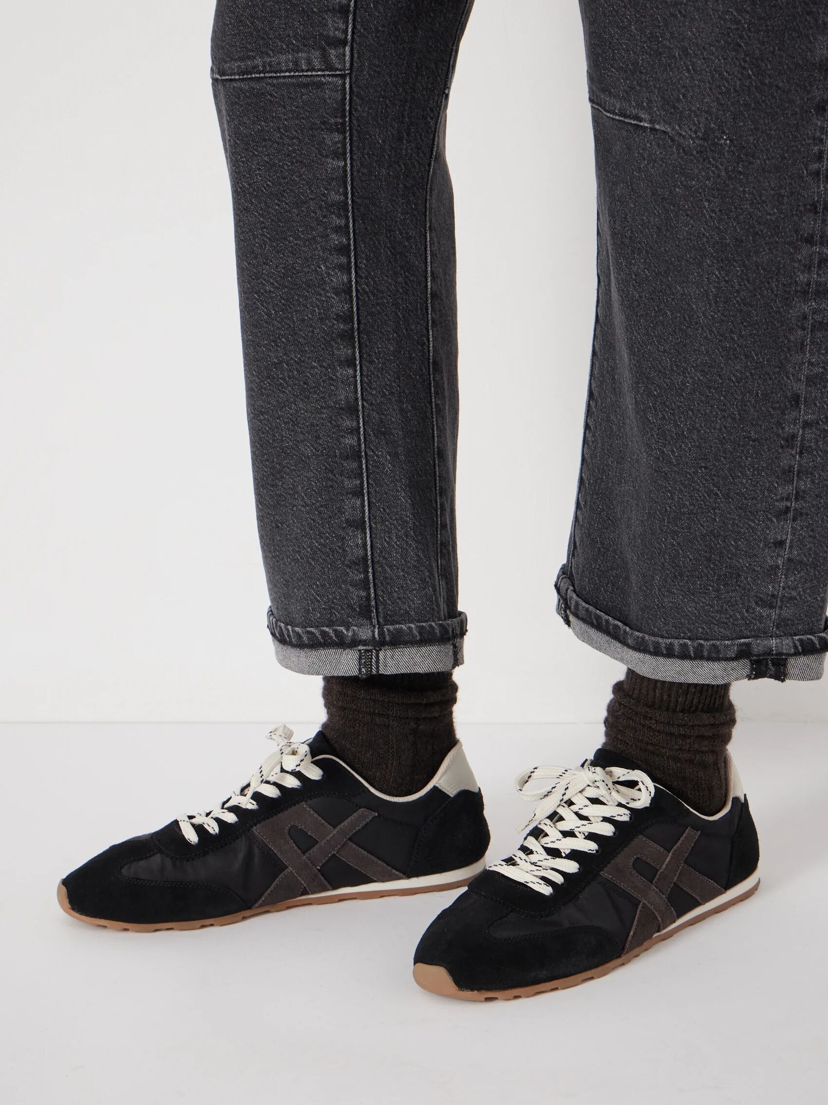 Suede Slimline Retro Trainers