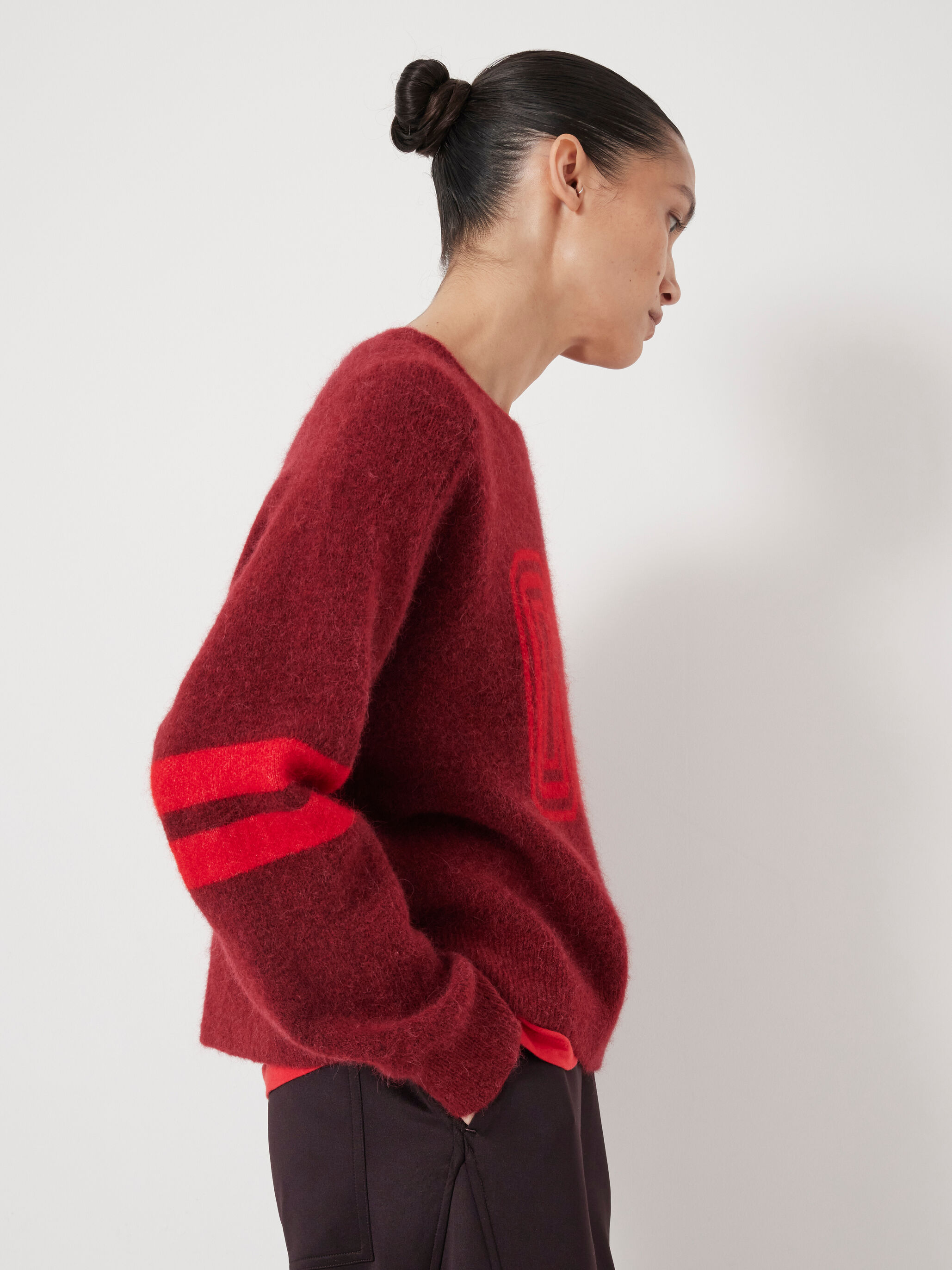 Varsity Jacquard Knitted Jumper