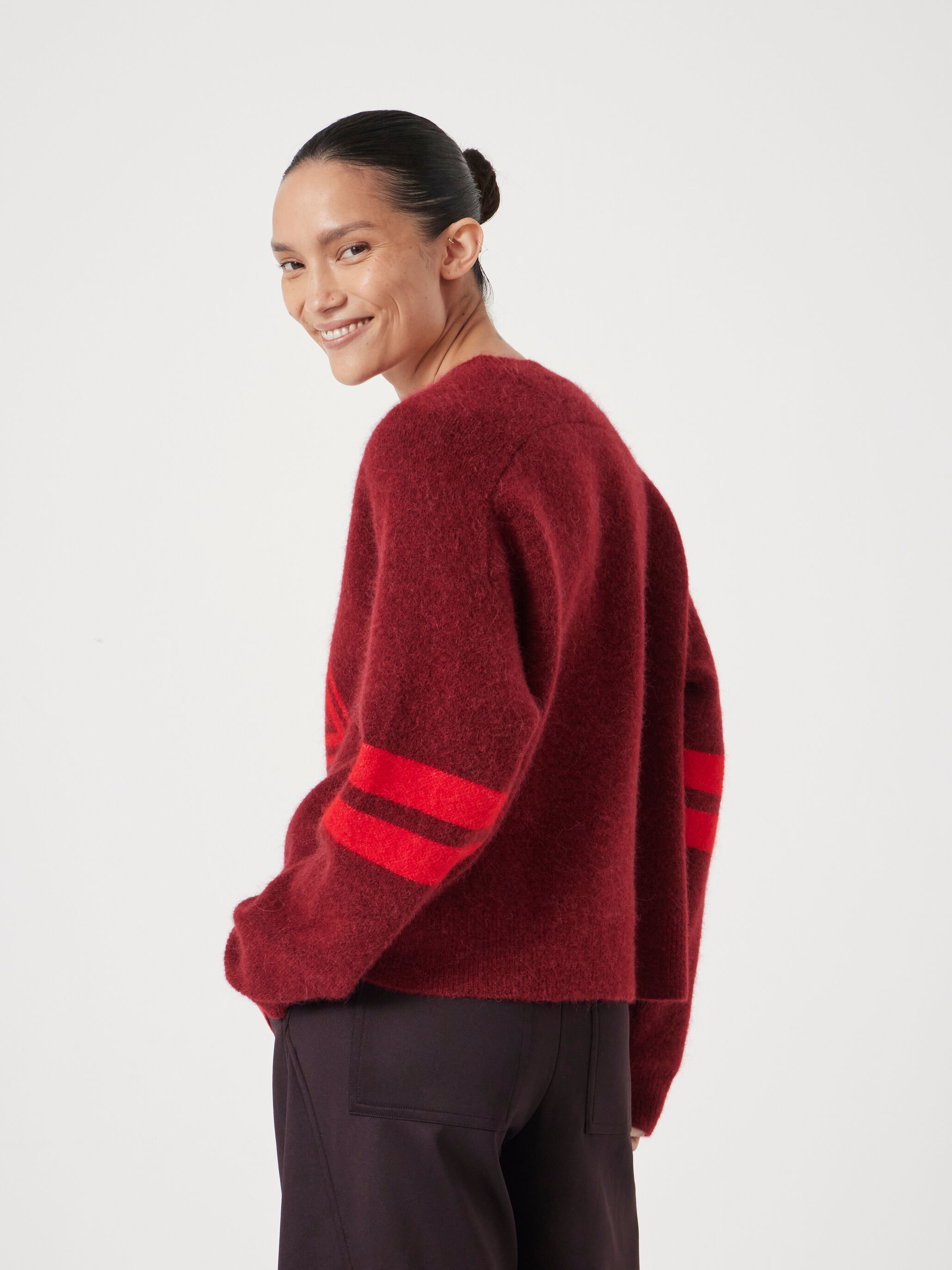 Varsity Jacquard Knitted Jumper