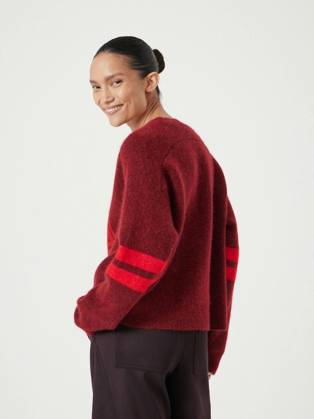 014012-1324-04 Varsity Jacquard Knitted Jumper