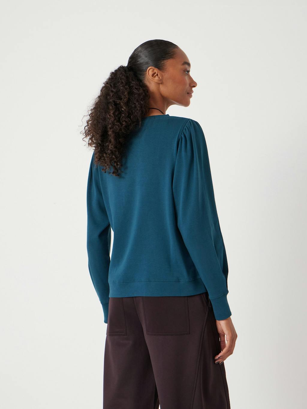 007404-1709-04 Emily Puff Sleeve Cotton Jersey Top