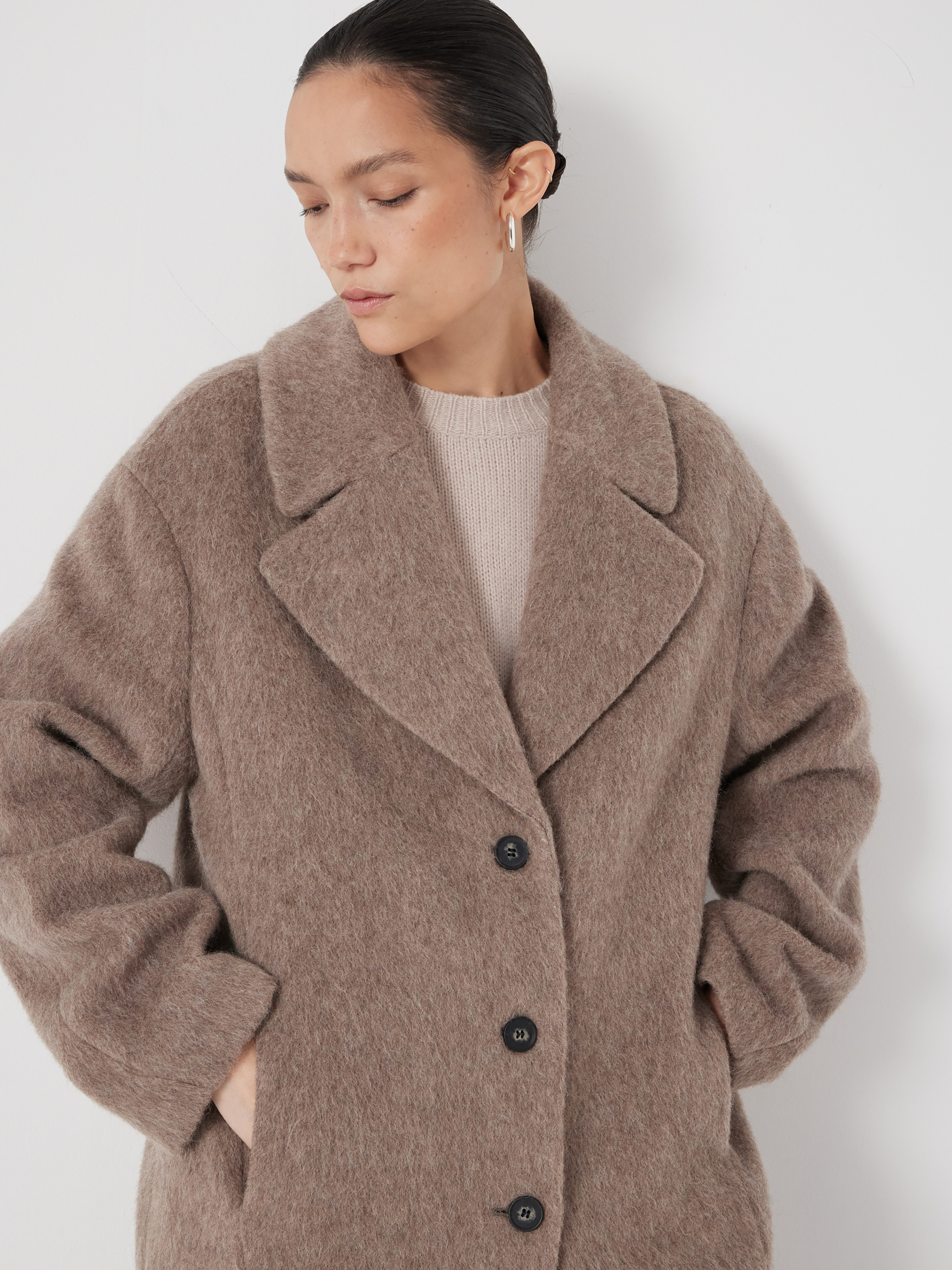 Italian Wool Cocoon Coat