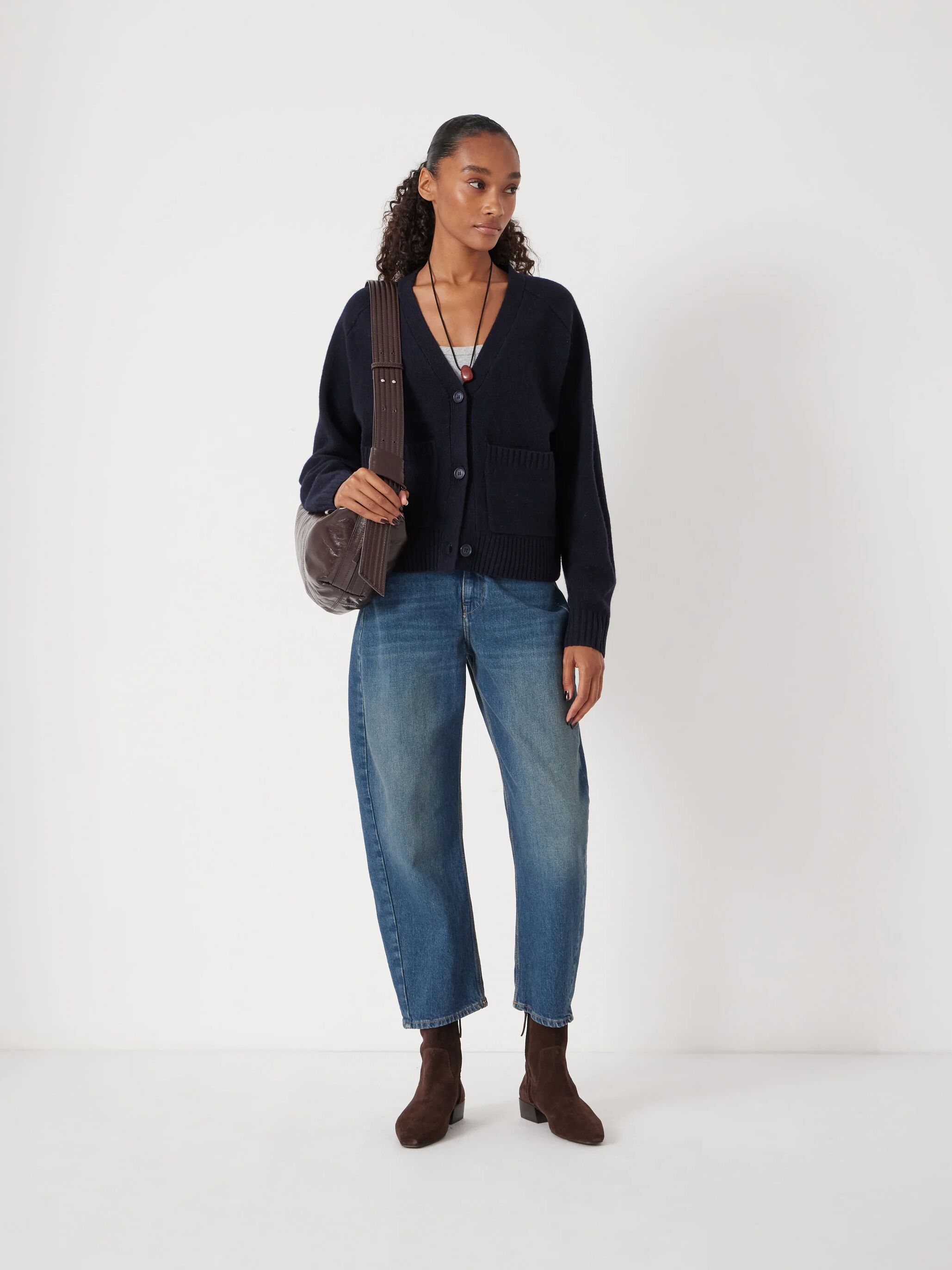 Daisy Merino Wool V Neck Cardigan